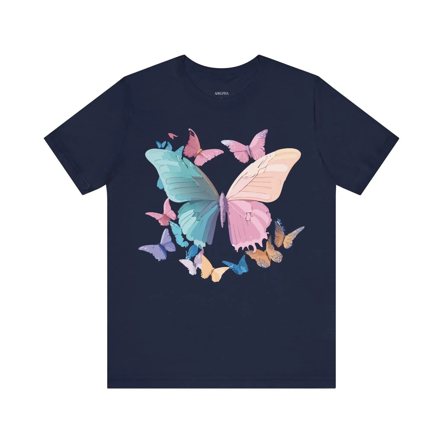 Butterfly Graphic Unisex 100 Cotton Lightweight Vintage Design Jersey Tee 108