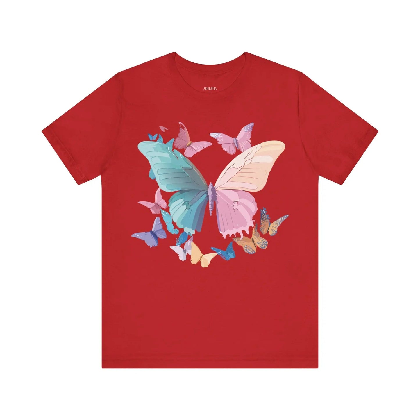 Butterfly Graphic Unisex 100 Cotton Lightweight Vintage Design Jersey Tee 108
