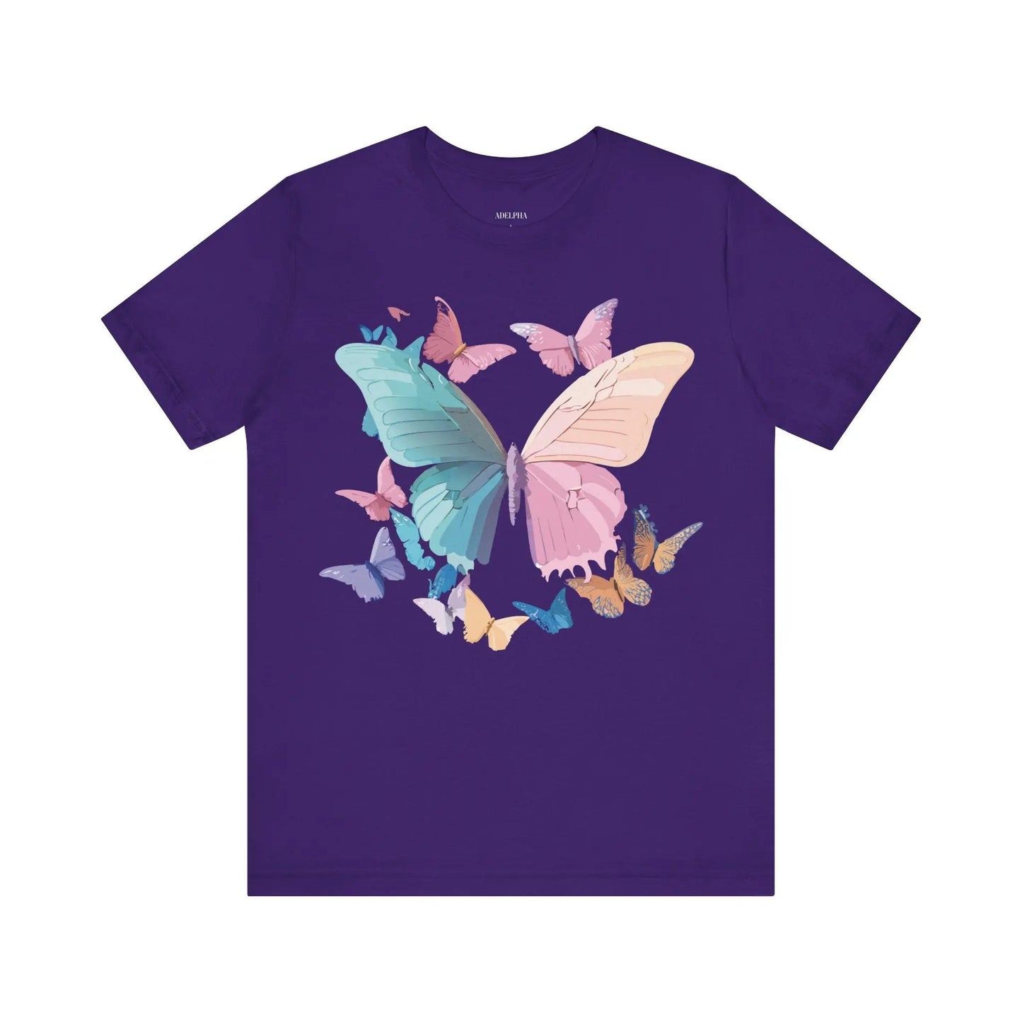 Butterfly Graphic Unisex 100 Cotton Lightweight Vintage Design Jersey Tee 108