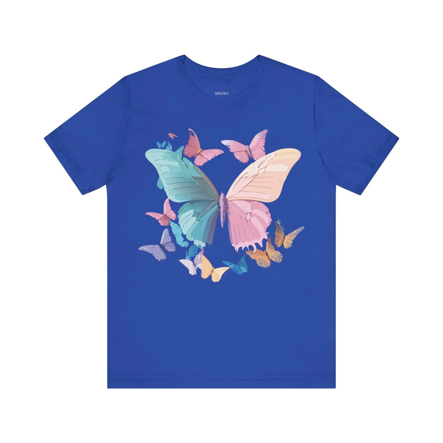 Butterfly Graphic Unisex 100 Cotton Lightweight Vintage Design Jersey Tee 108