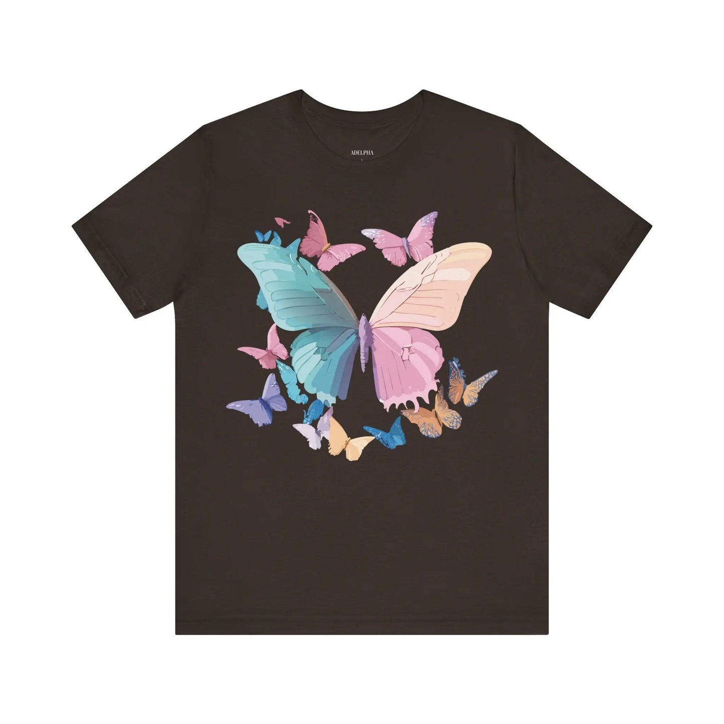 Butterfly Graphic Unisex 100 Cotton Lightweight Vintage Design Jersey Tee 108