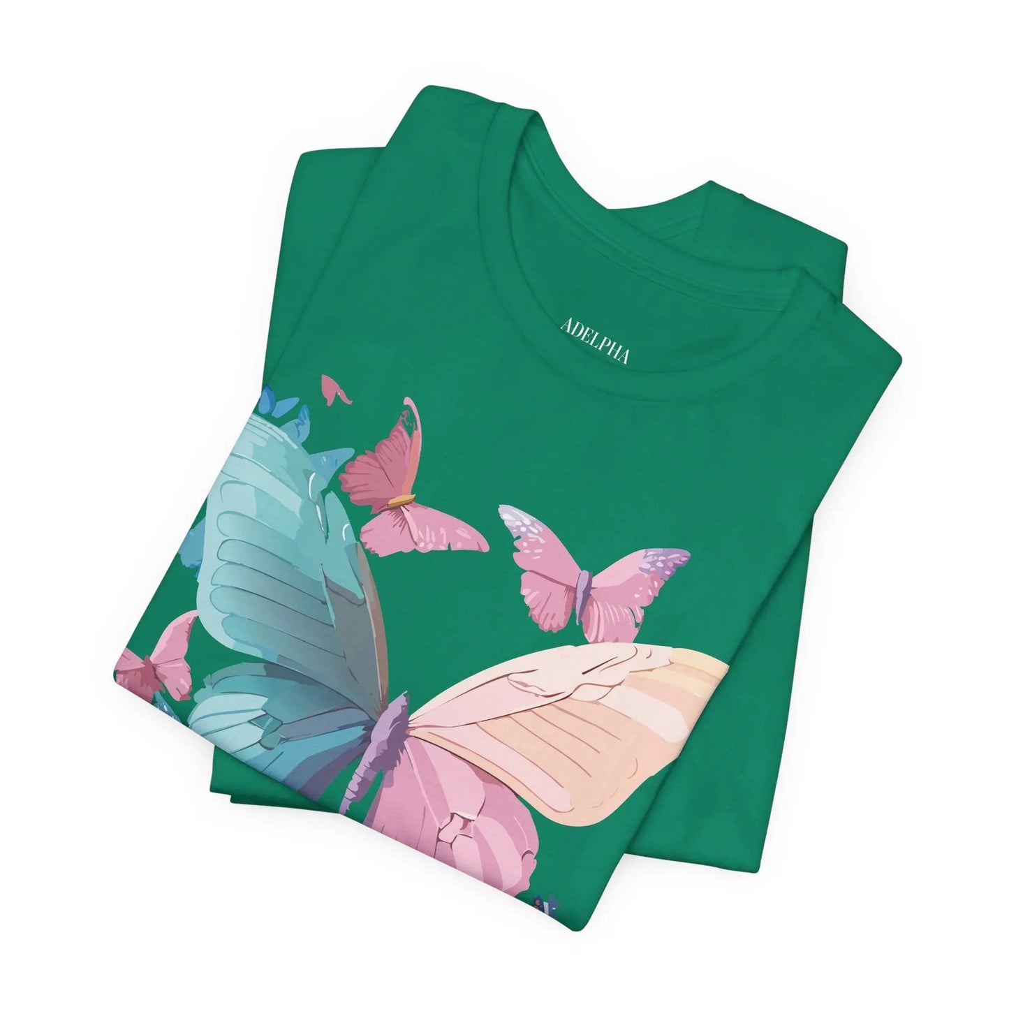 Butterfly Graphic Unisex 100 Cotton Lightweight Vintage Design Jersey Tee 108