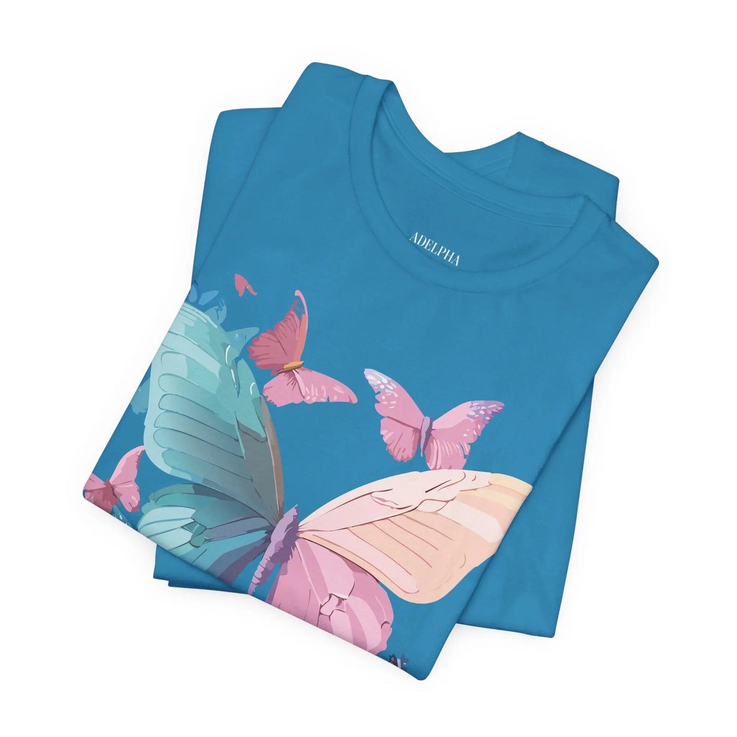 Butterfly Graphic Unisex 100 Cotton Lightweight Vintage Design Jersey Tee 108