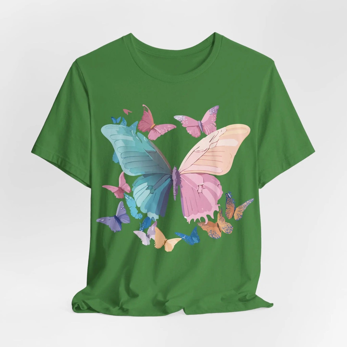Butterfly Graphic Unisex 100 Cotton Lightweight Vintage Design Jersey Tee 108