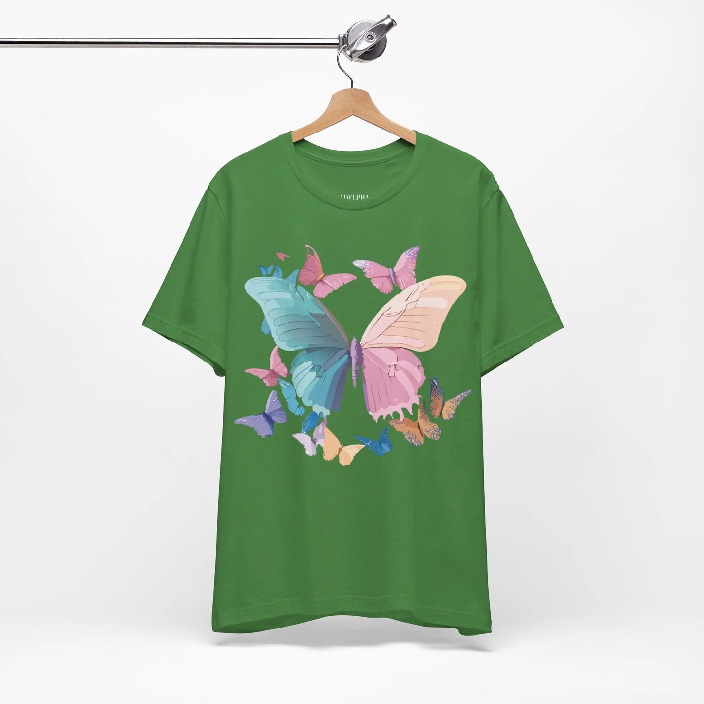 Butterfly Graphic Unisex 100 Cotton Lightweight Vintage Design Jersey Tee 108