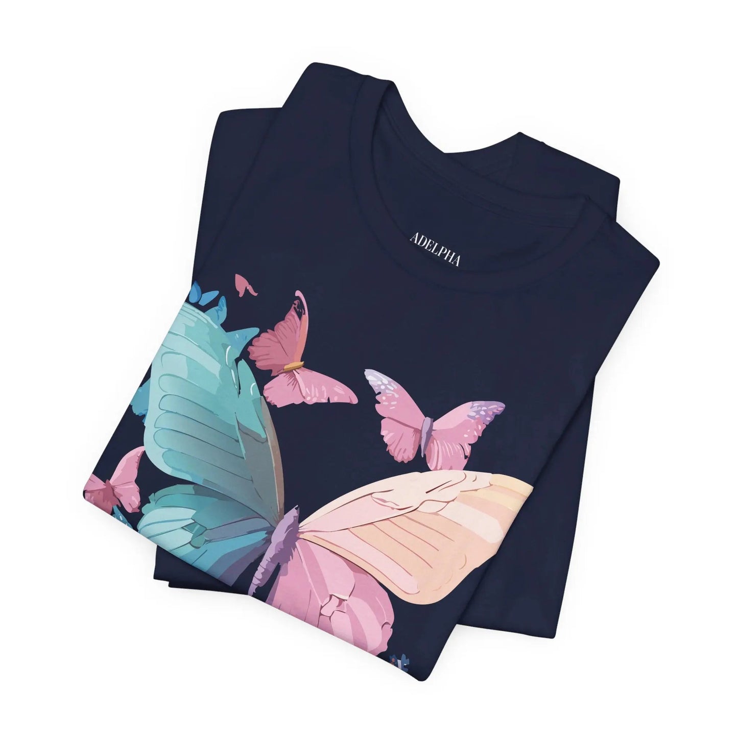 Butterfly Graphic Unisex 100 Cotton Lightweight Vintage Design Jersey Tee 108