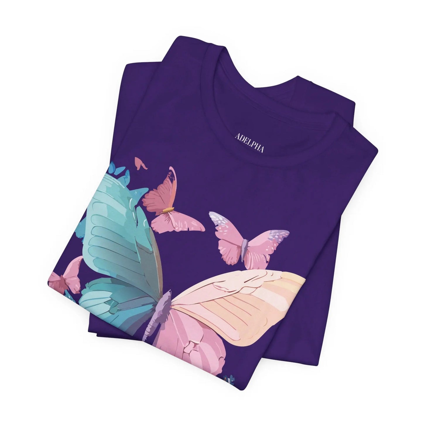 Butterfly Graphic Unisex 100 Cotton Lightweight Vintage Design Jersey Tee 108