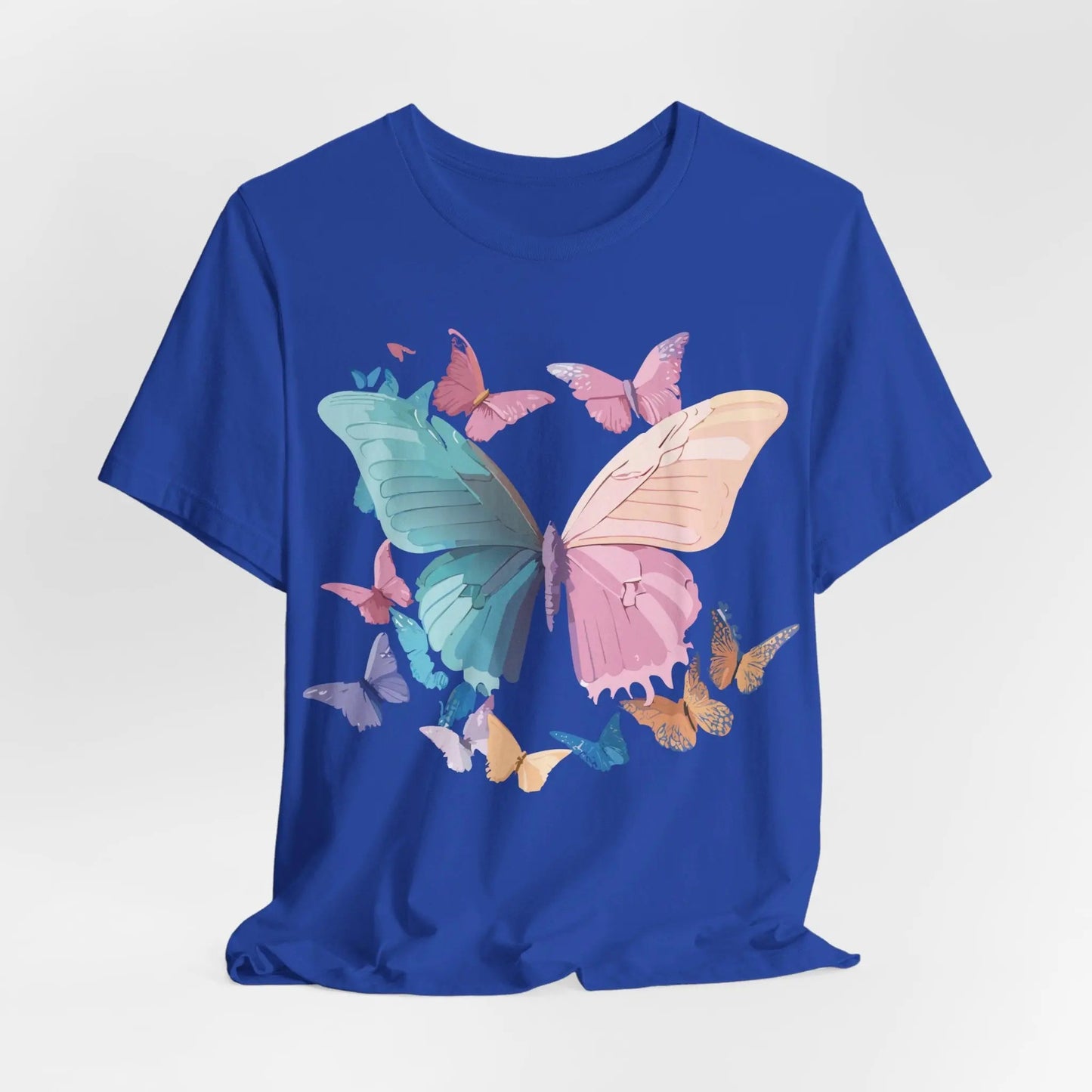 Butterfly Graphic Unisex 100 Cotton Lightweight Vintage Design Jersey Tee 108