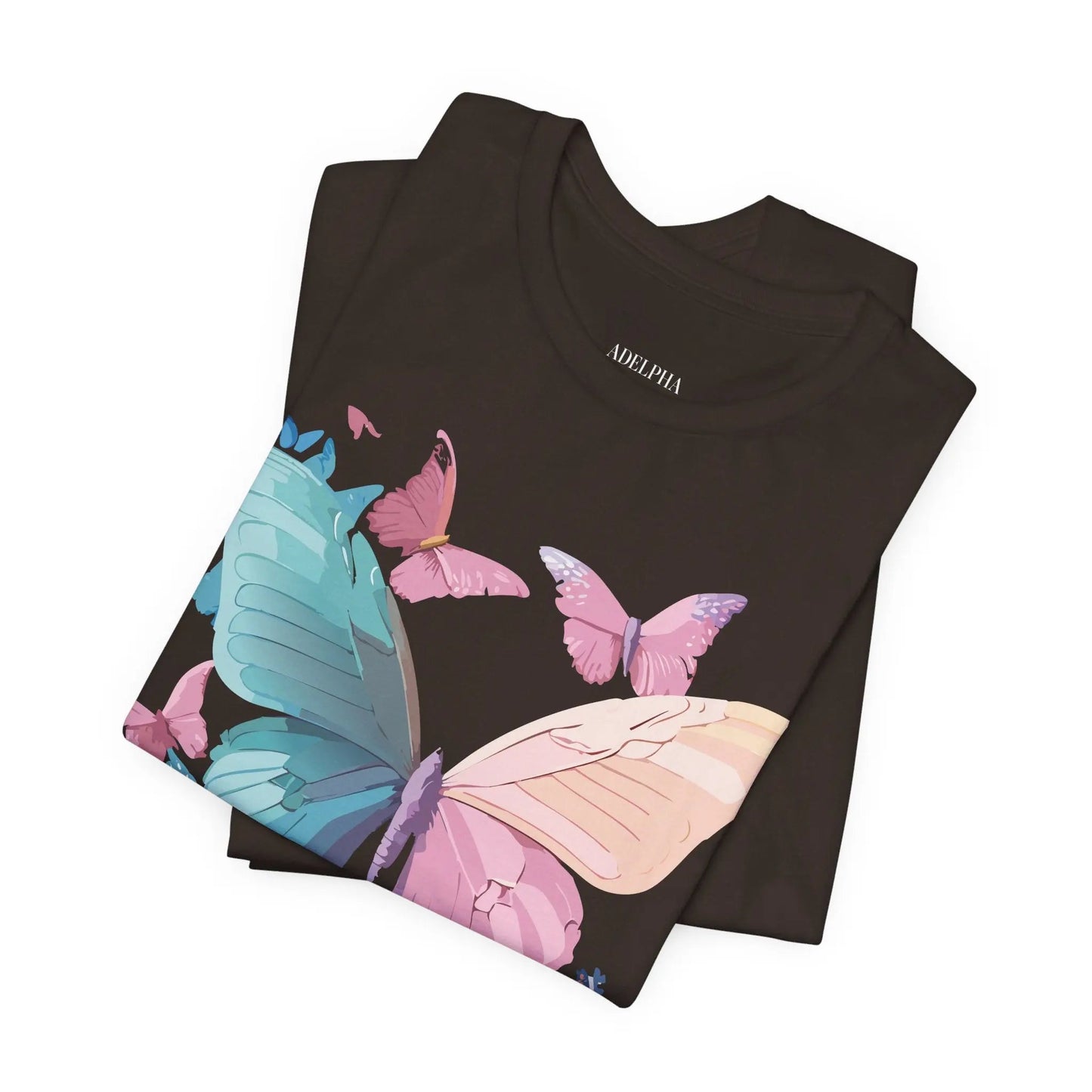 Butterfly Graphic Unisex 100 Cotton Lightweight Vintage Design Jersey Tee 108