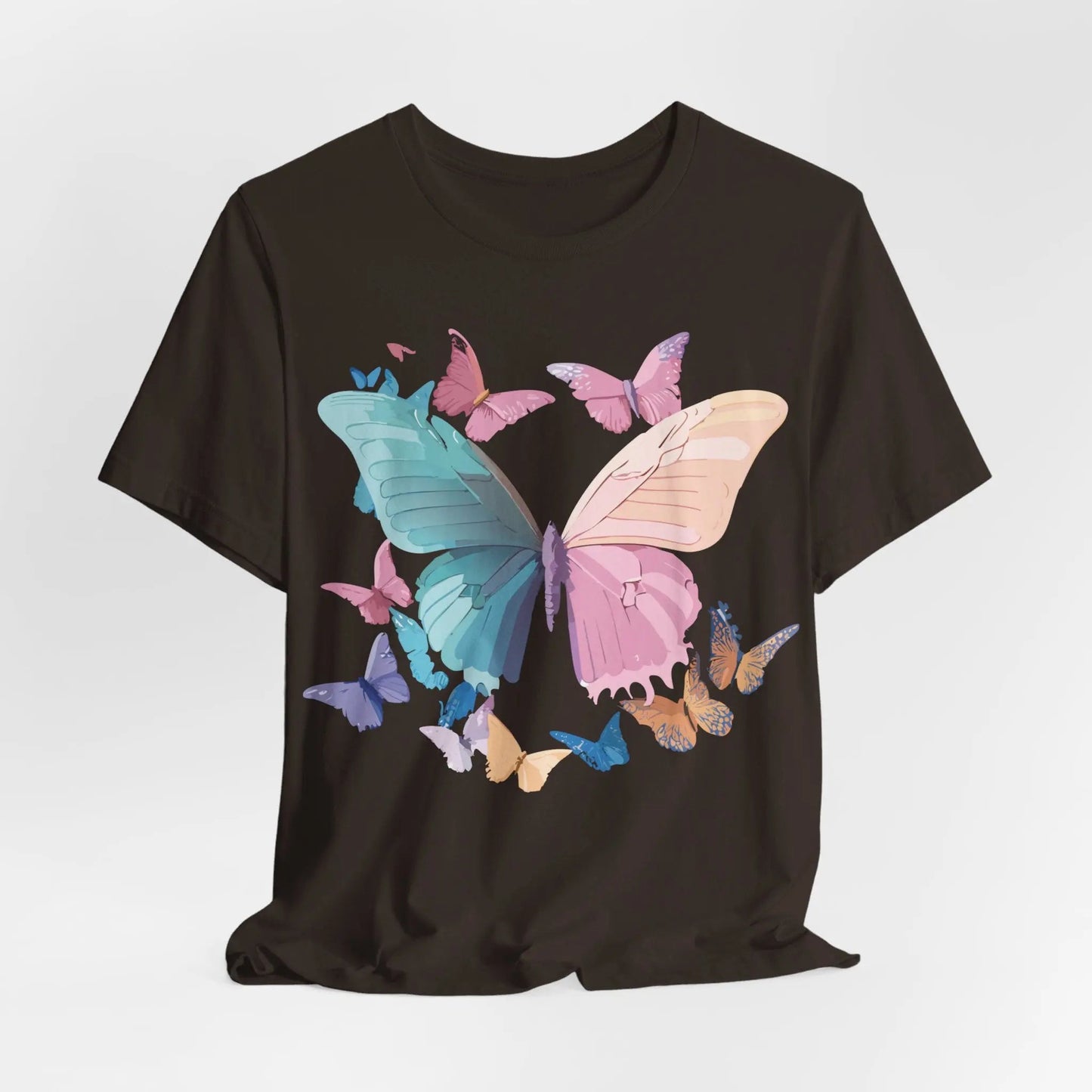 Butterfly Graphic Unisex 100 Cotton Lightweight Vintage Design Jersey Tee 108