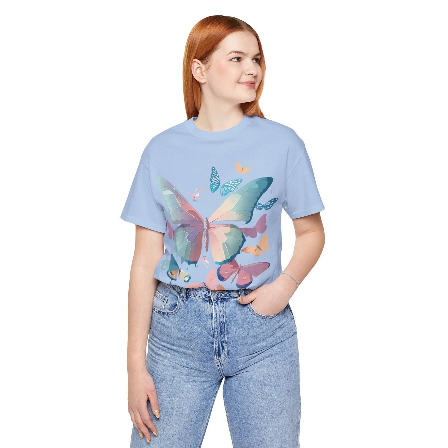 Unisex Graphic Tee Butterfly Art Shirt Adelpha Vintage Inspired Artwork