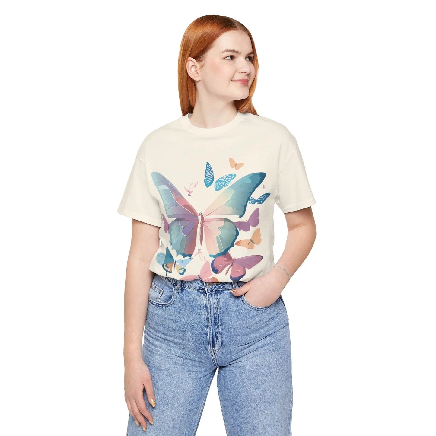 Unisex Graphic Tee Butterfly Art Shirt Adelpha Vintage Inspired Artwork