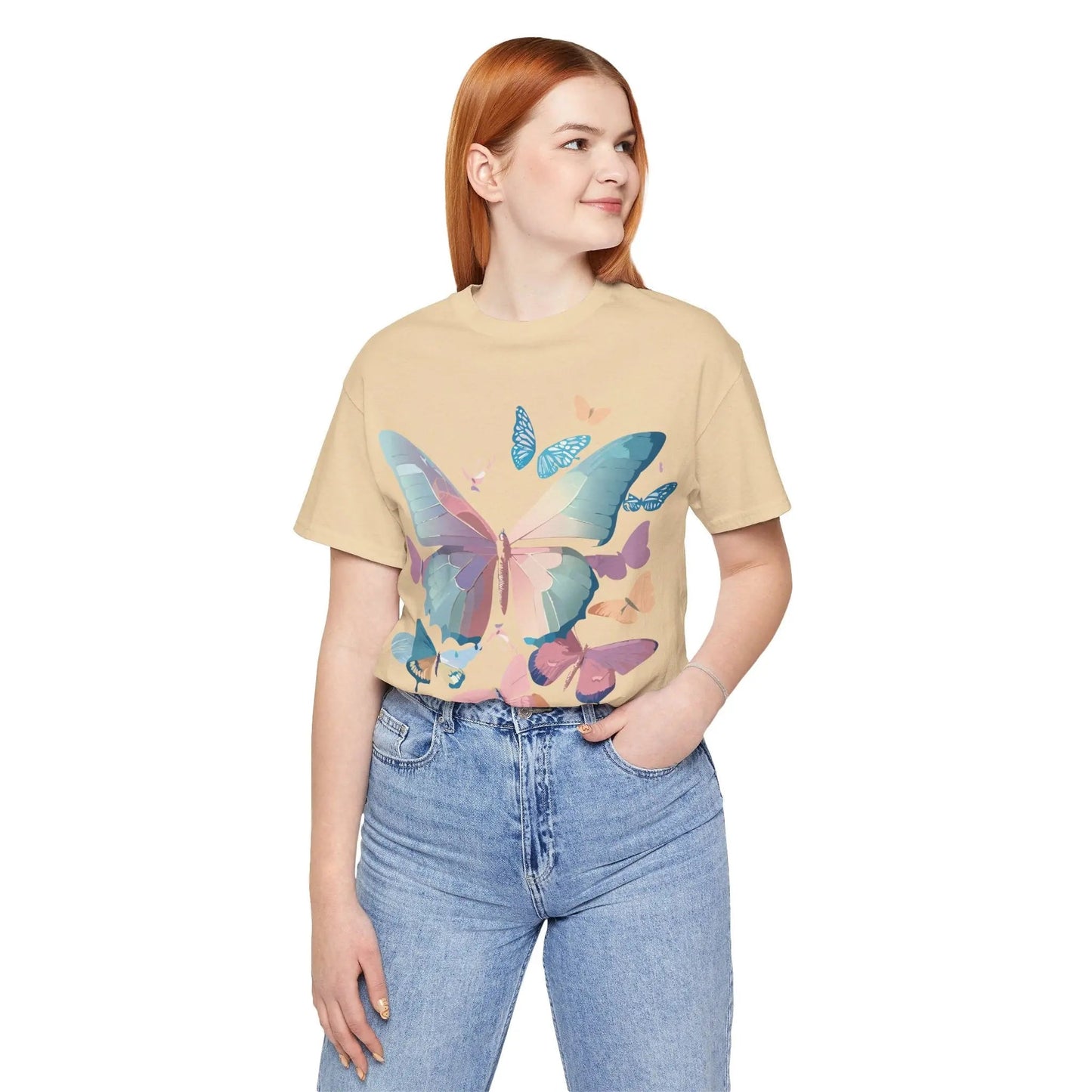 Unisex Graphic Tee Butterfly Art Shirt Adelpha Vintage Inspired Artwork