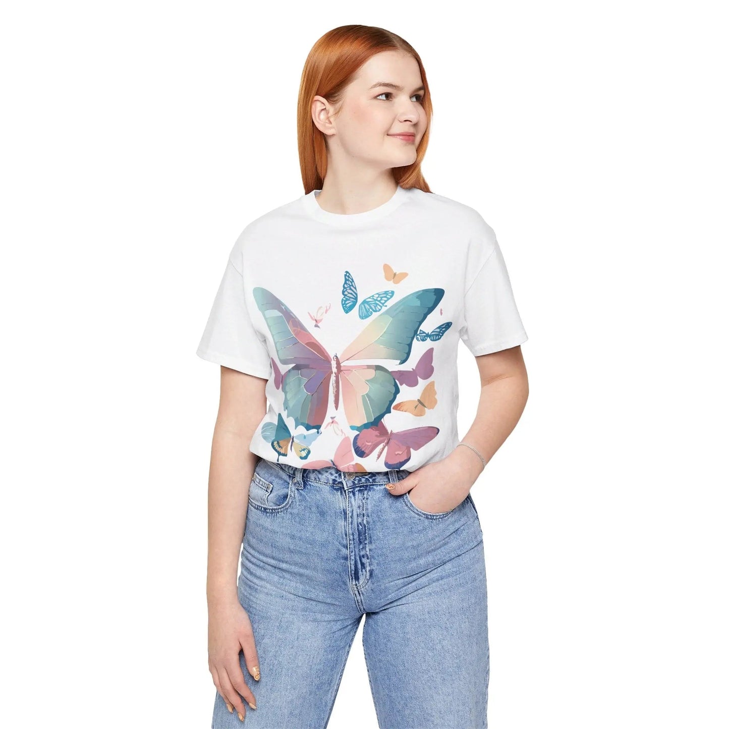 Unisex Graphic Tee Butterfly Art Shirt Adelpha Vintage Inspired Artwork