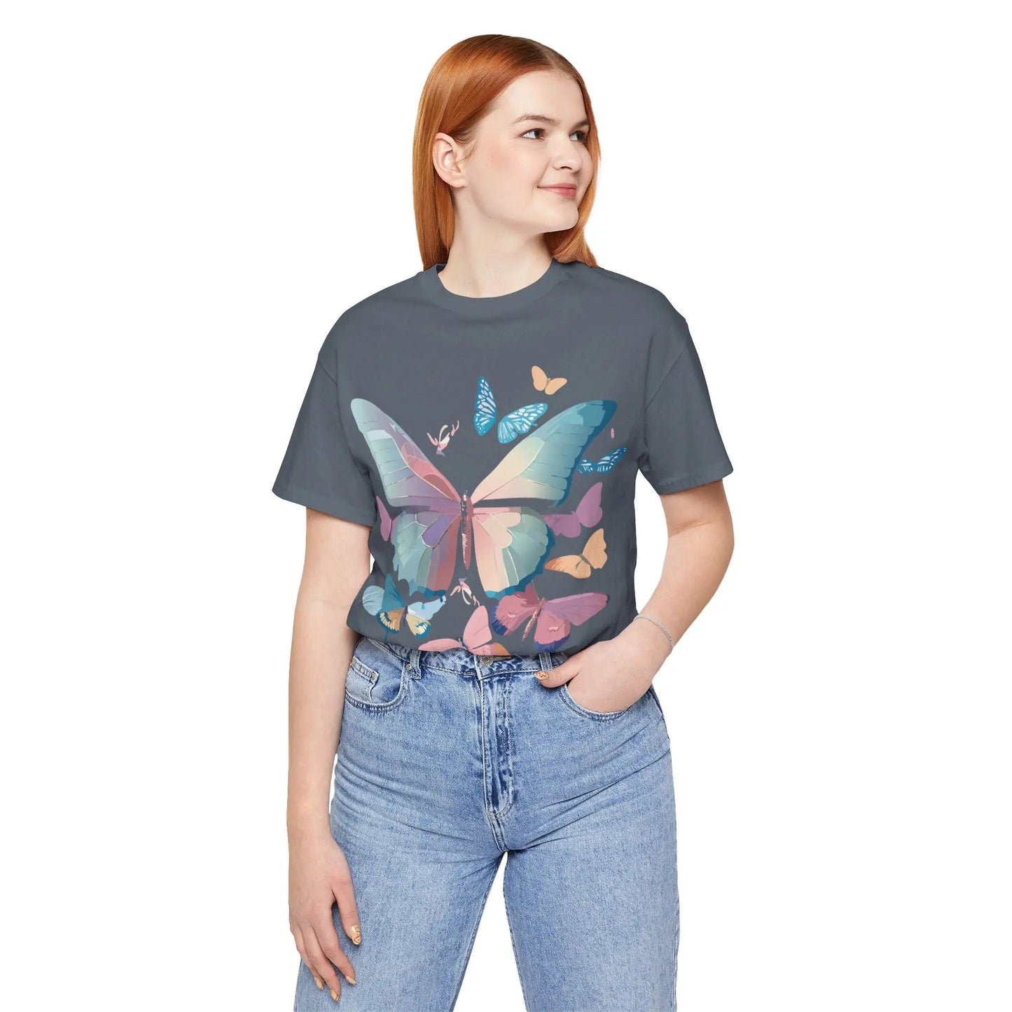Butterfly Graphic Tee Unisex Jersey Short Sleeve Adelpha Art Design