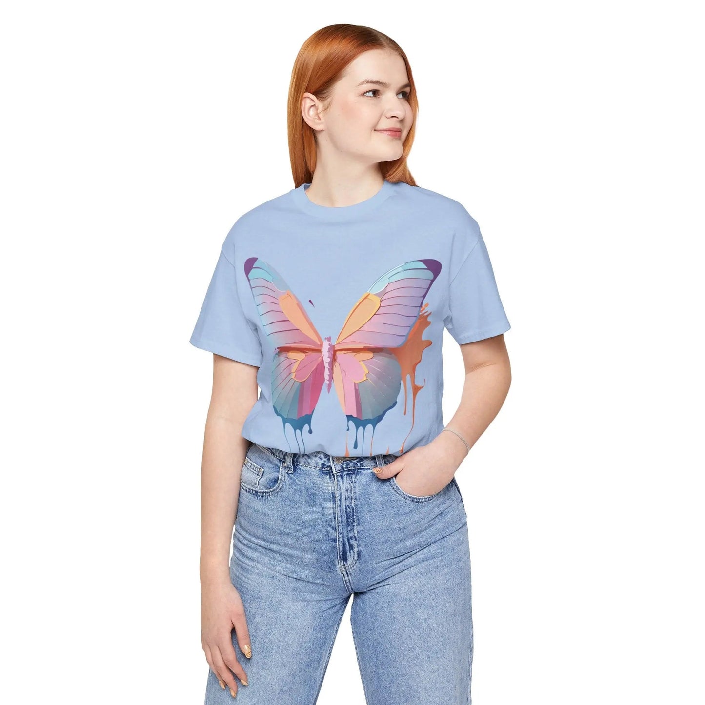 Butterfly Graphic Tee Unisex Jersey Short Sleeve Art Design Adelpha