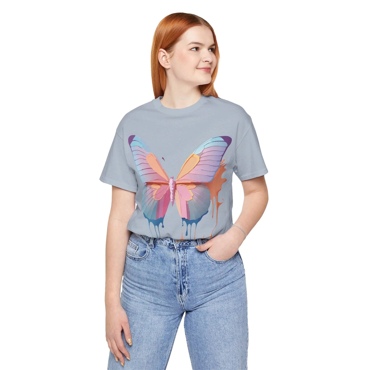 Butterfly Graphic Tee Unisex Jersey Short Sleeve Art Design Adelpha
