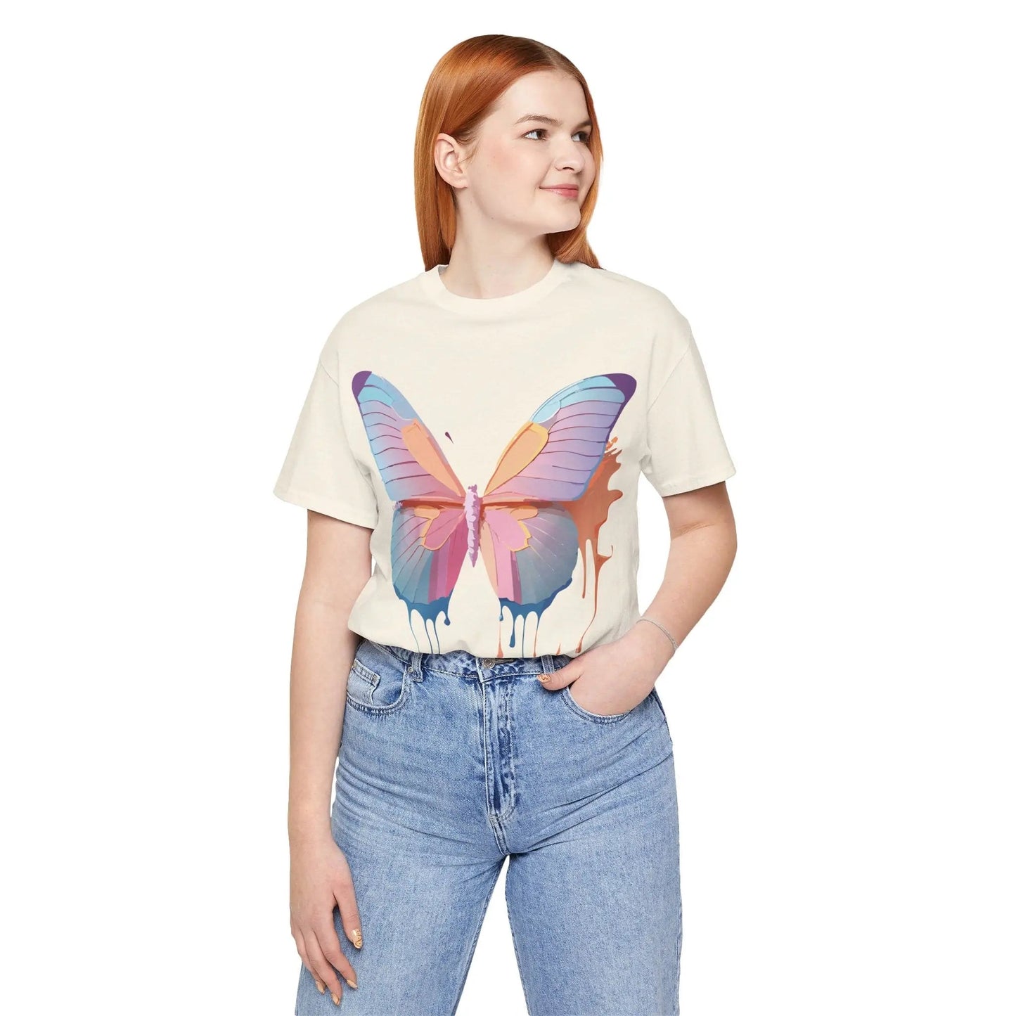 Butterfly Graphic Tee Unisex Jersey Short Sleeve Art Design Adelpha