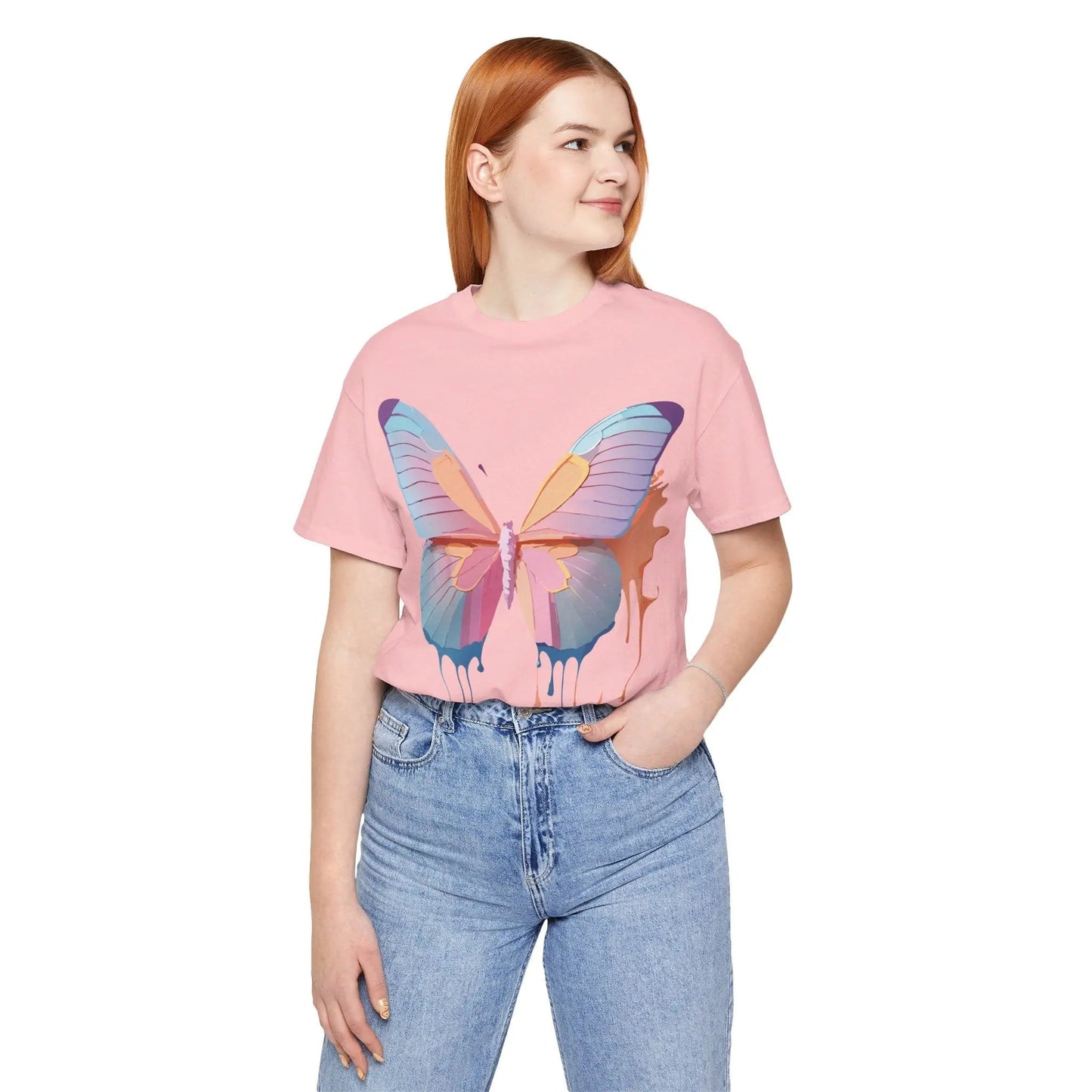 Butterfly Graphic Tee Unisex Jersey Short Sleeve Art Design Adelpha