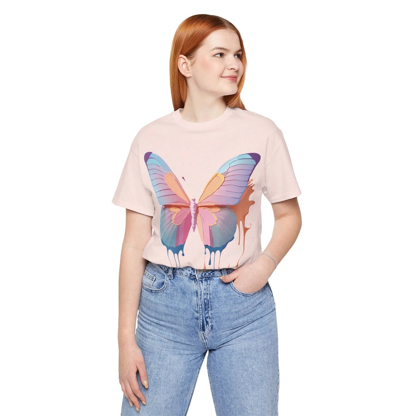 Butterfly Graphic Tee Unisex Jersey Short Sleeve Art Design Adelpha