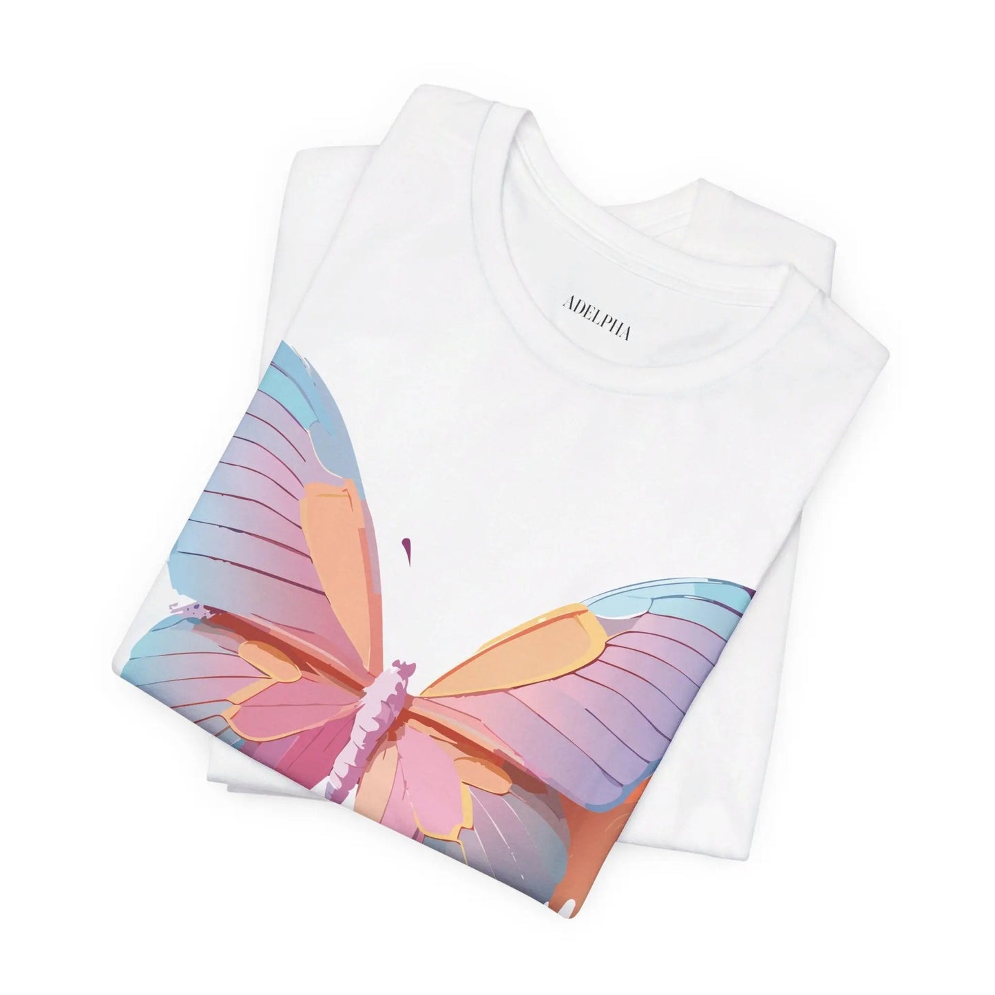 Butterfly Graphic Unisex 100 Cotton Lightweight Vintage Design Jersey Tee 105