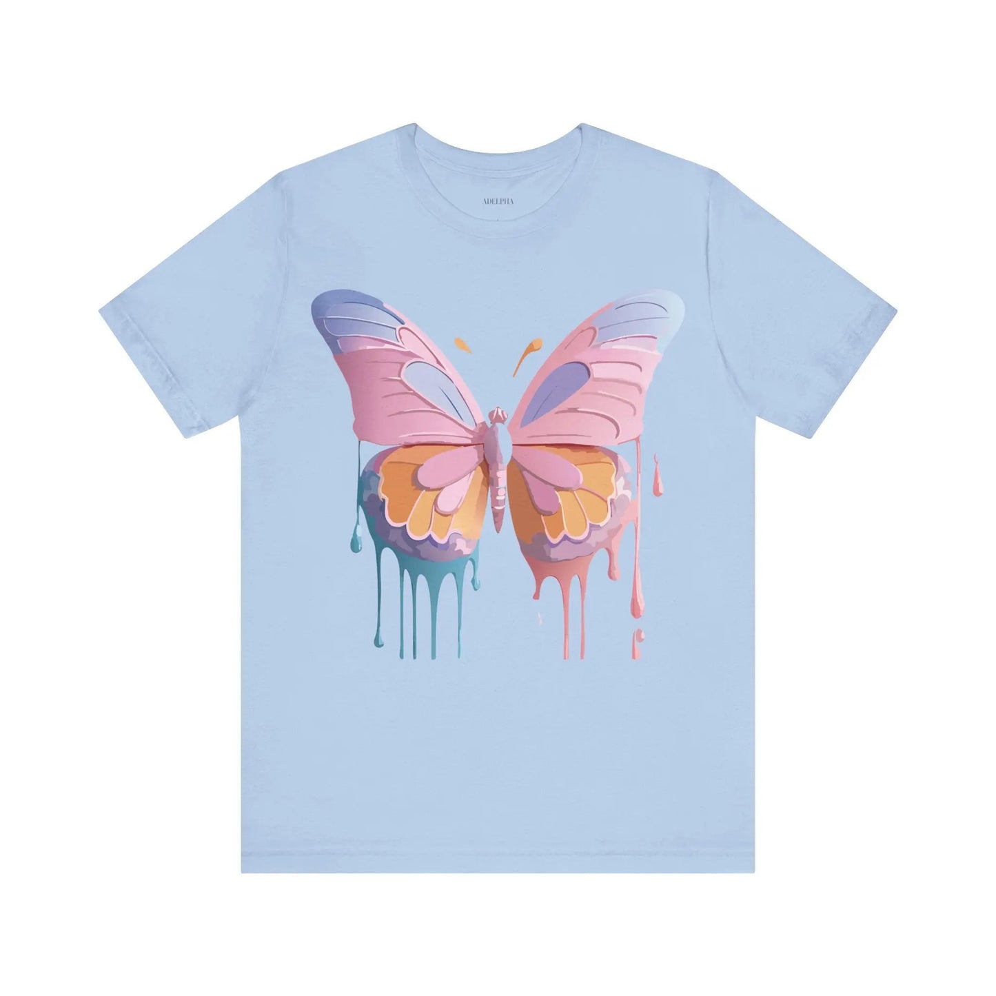 Butterfly Graphic Unisex 100 Cotton Lightweight Vintage Design Jersey Tee 103
