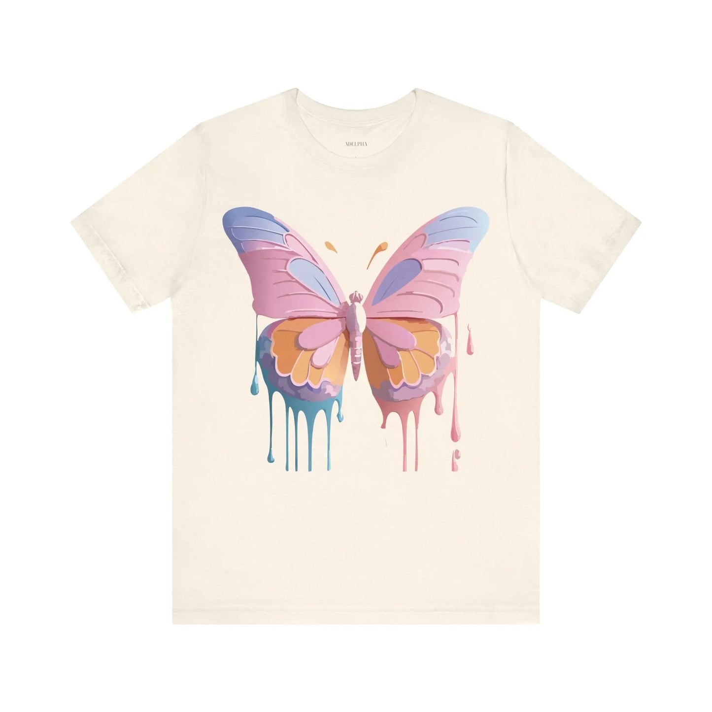 Butterfly Graphic Unisex 100 Cotton Lightweight Vintage Design Jersey Tee 103