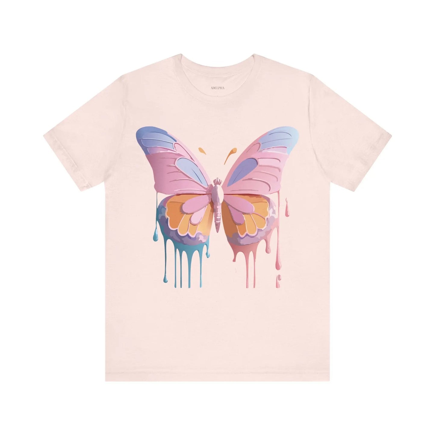 Butterfly Graphic Unisex 100 Cotton Lightweight Vintage Design Jersey Tee 103