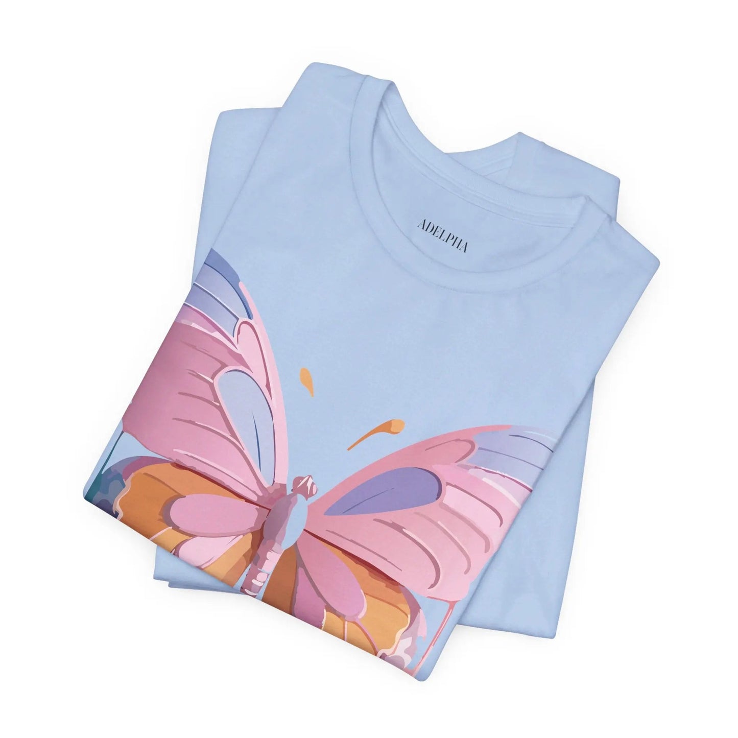 Butterfly Graphic Unisex 100 Cotton Lightweight Vintage Design Jersey Tee 103