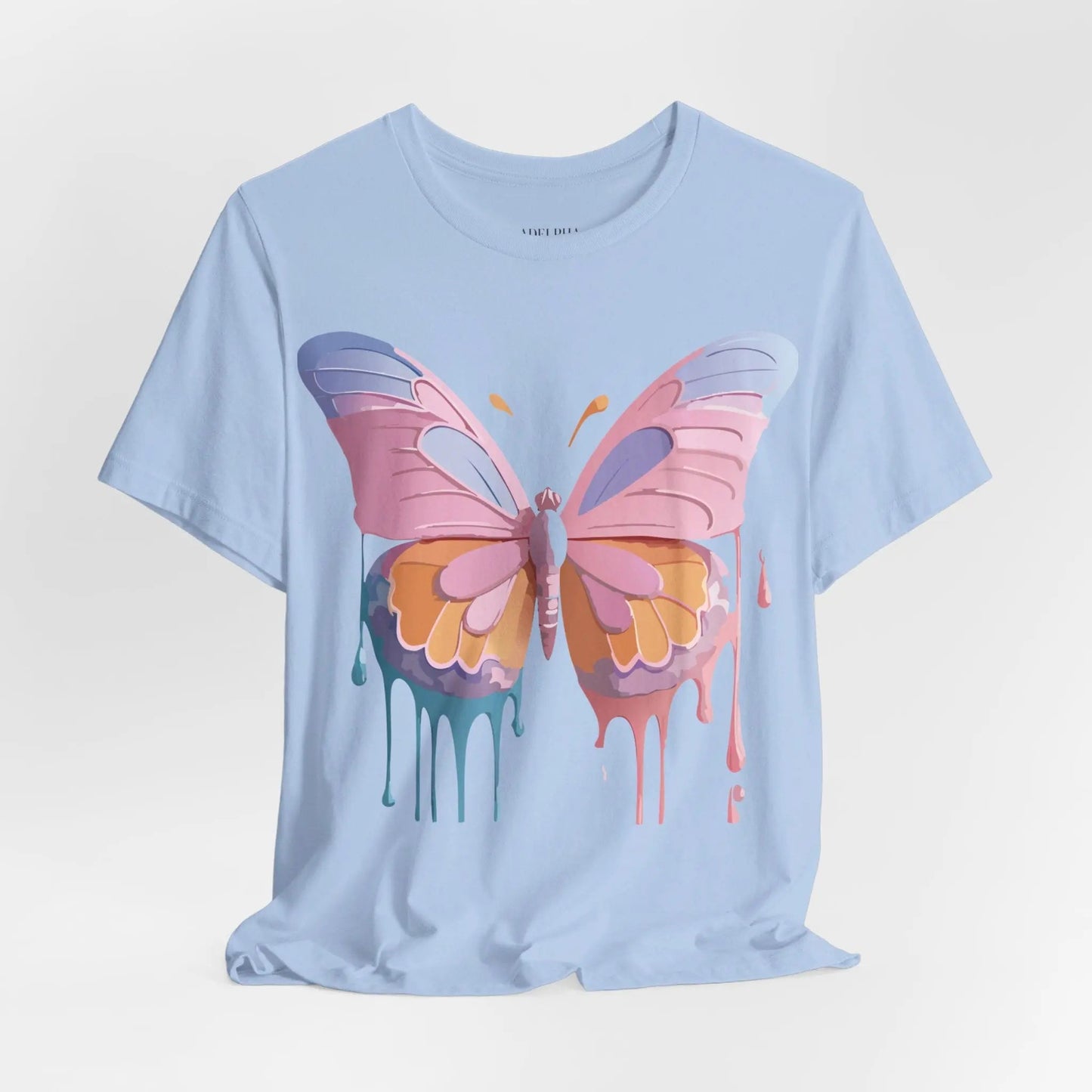 Butterfly Graphic Unisex 100 Cotton Lightweight Vintage Design Jersey Tee 103