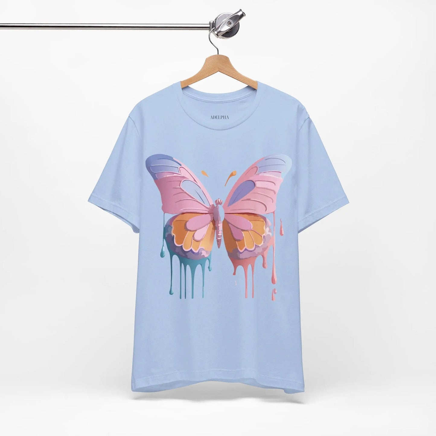 Butterfly Graphic Unisex 100 Cotton Lightweight Vintage Design Jersey Tee 103