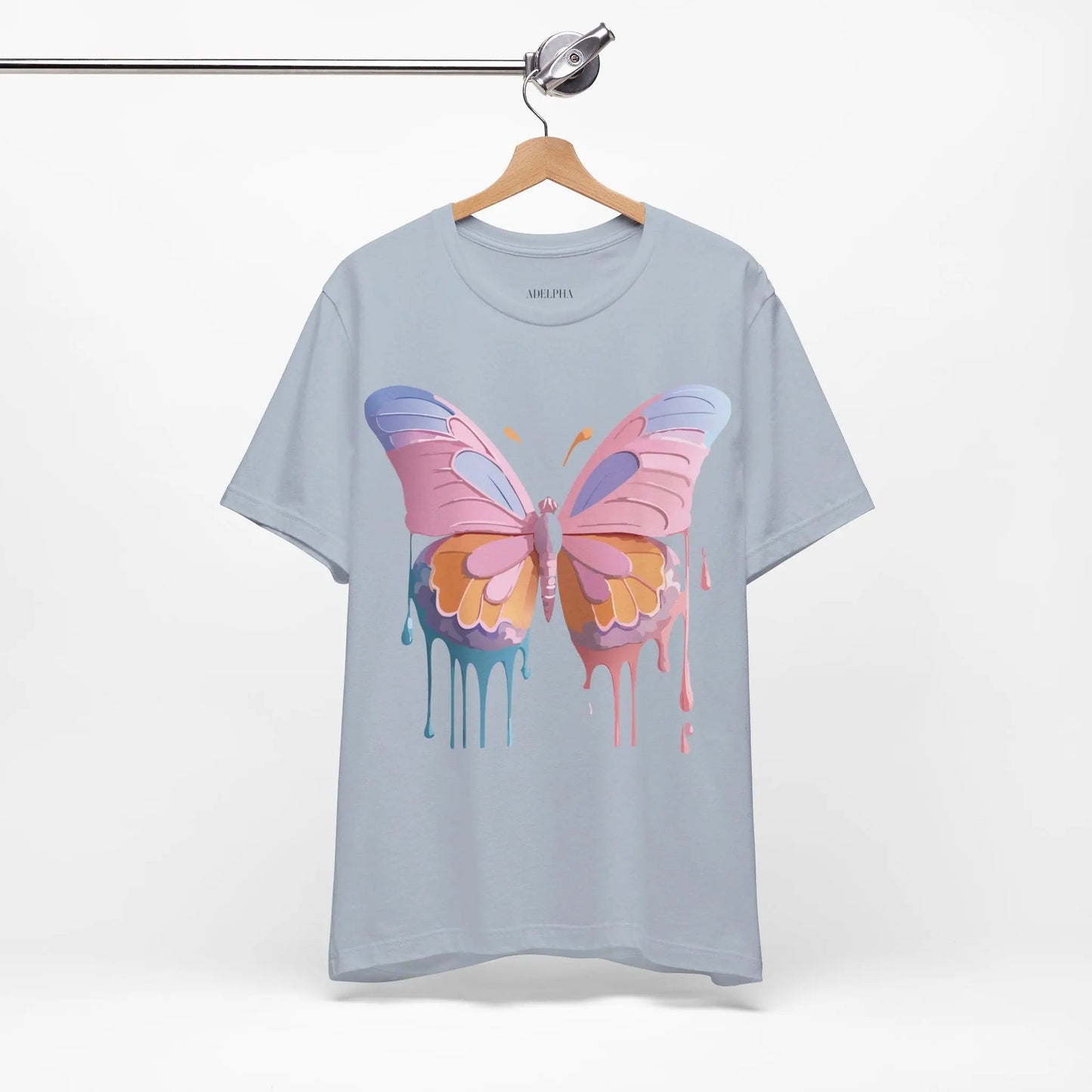 Butterfly Graphic Unisex 100 Cotton Lightweight Vintage Design Jersey Tee 103