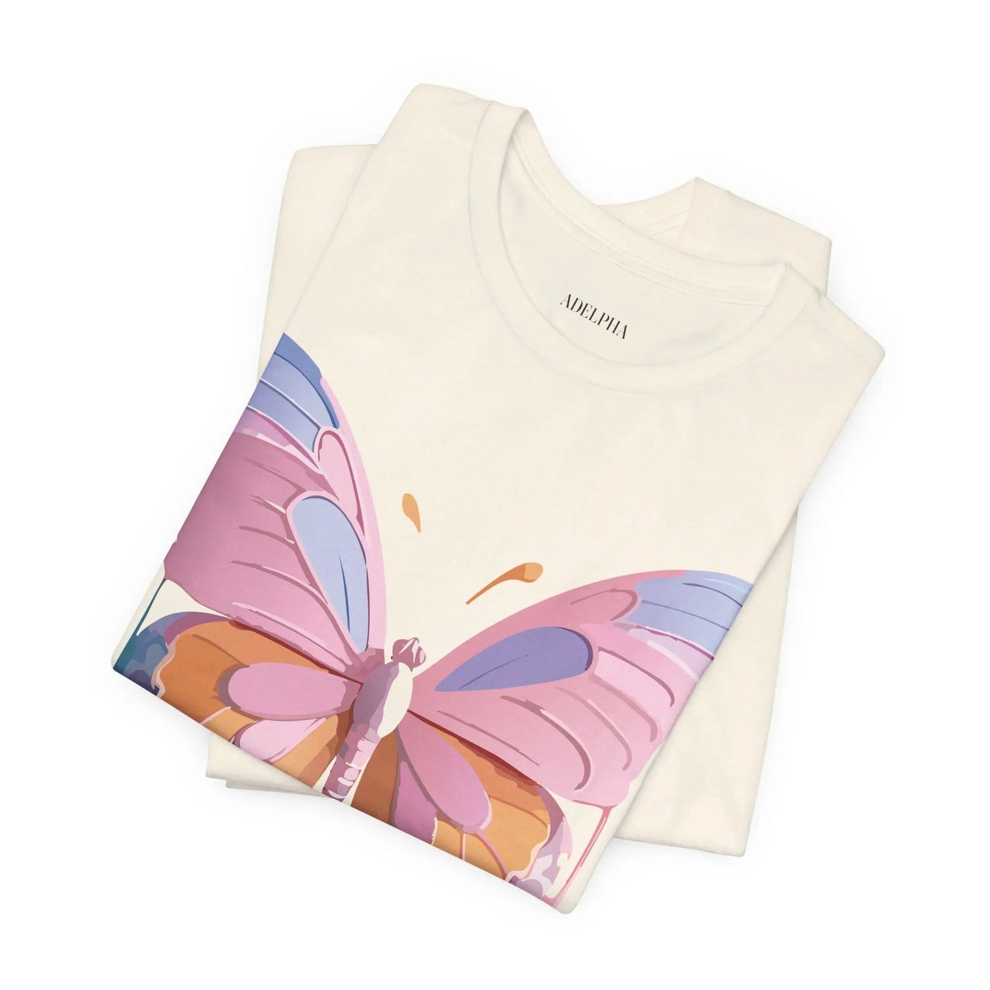 Butterfly Graphic Unisex 100 Cotton Lightweight Vintage Design Jersey Tee 103
