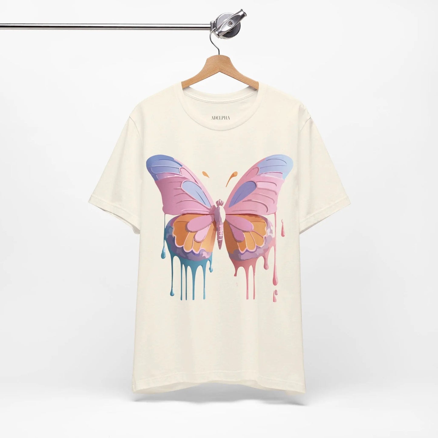 Butterfly Graphic Unisex 100 Cotton Lightweight Vintage Design Jersey Tee 103