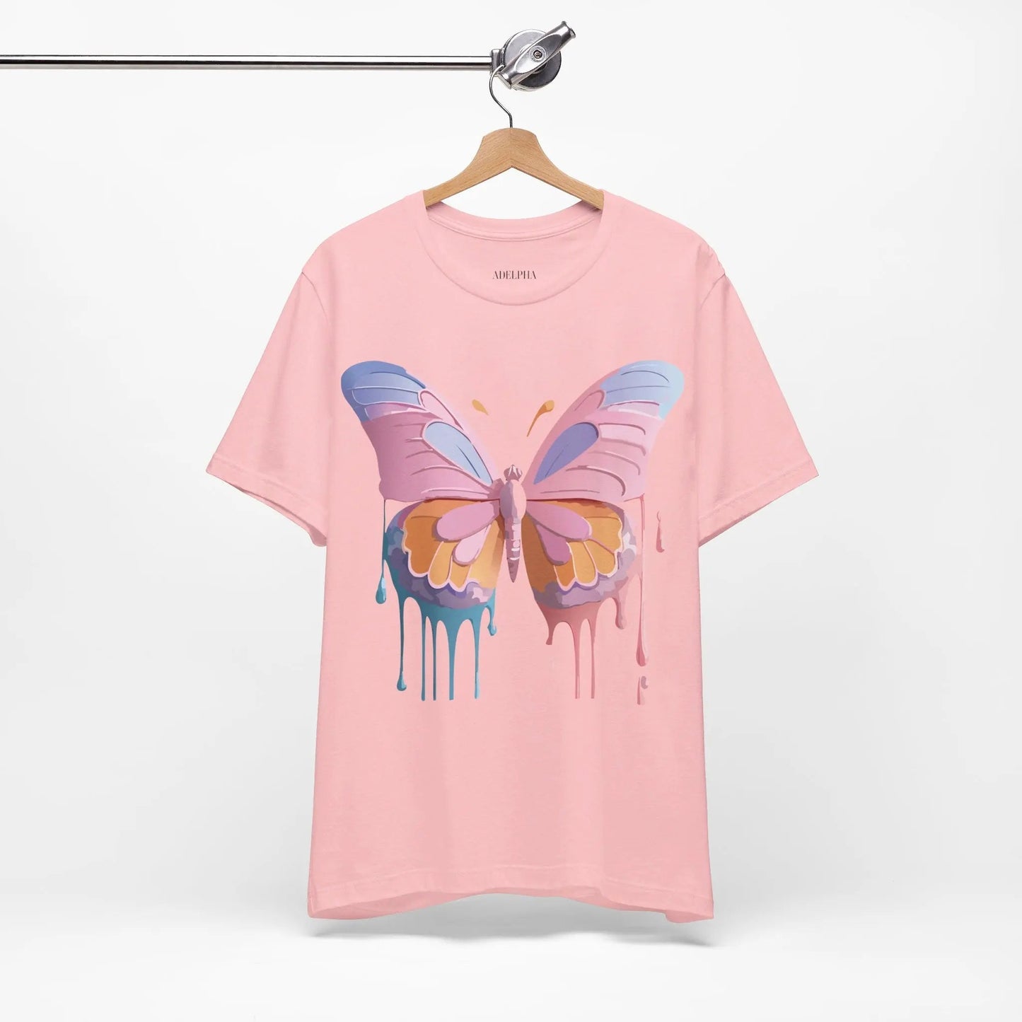 Butterfly Graphic Unisex 100 Cotton Lightweight Vintage Design Jersey Tee 103