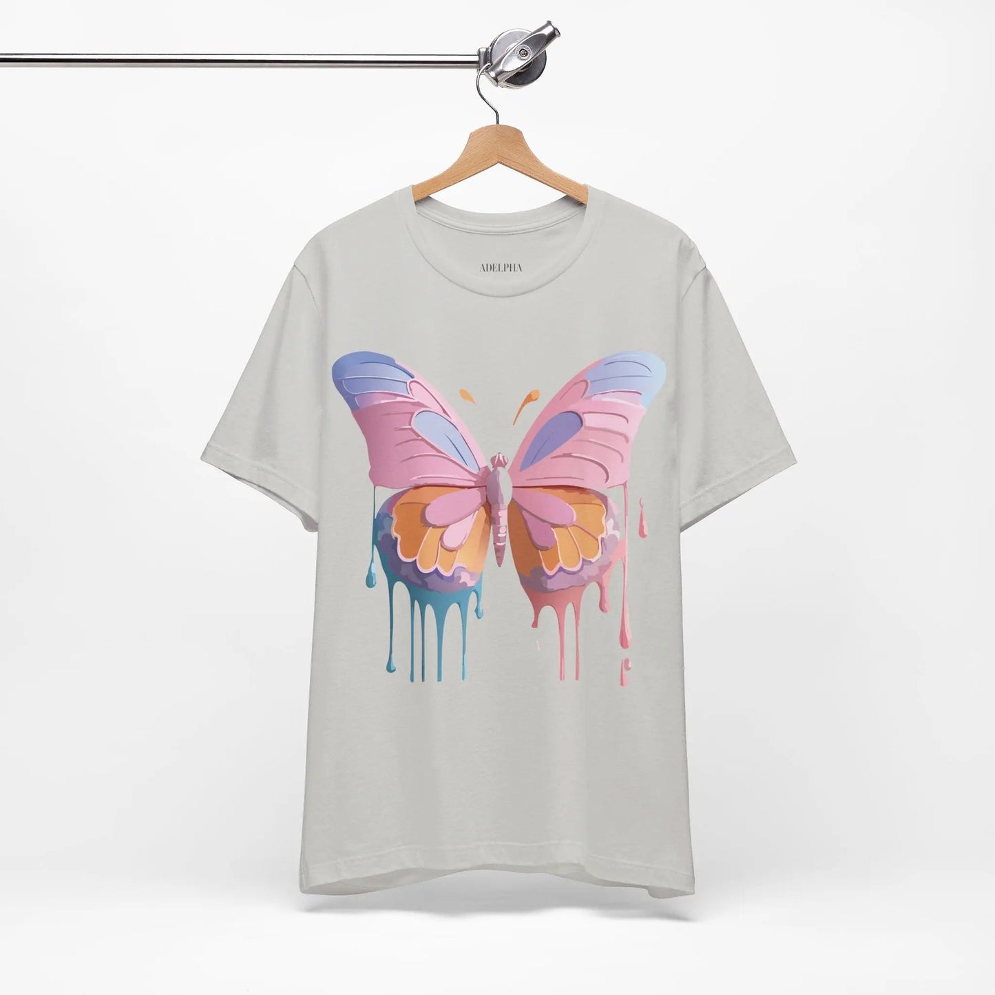 Butterfly Graphic Unisex 100 Cotton Lightweight Vintage Design Jersey Tee 103