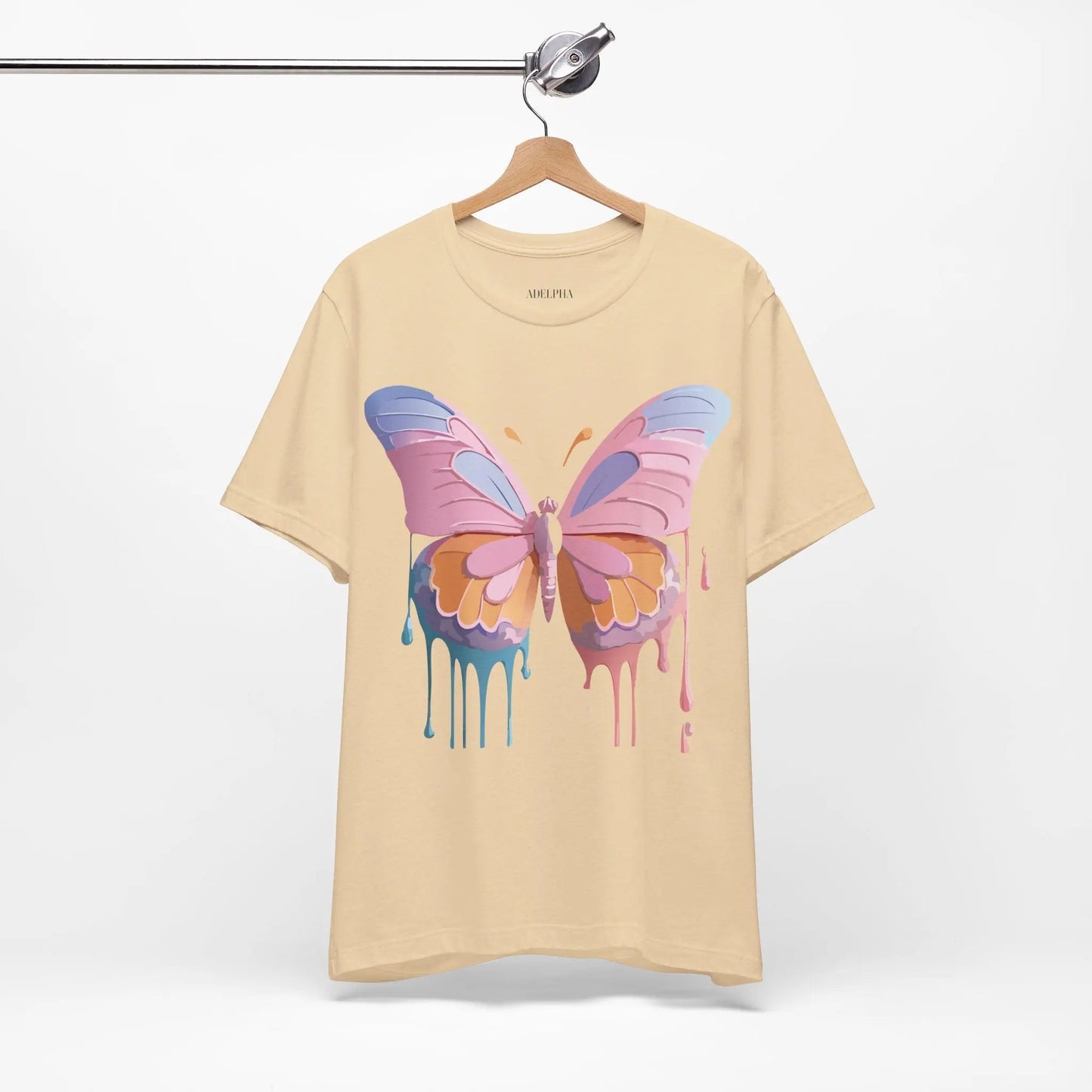 Butterfly Graphic Unisex 100 Cotton Lightweight Vintage Design Jersey Tee 103