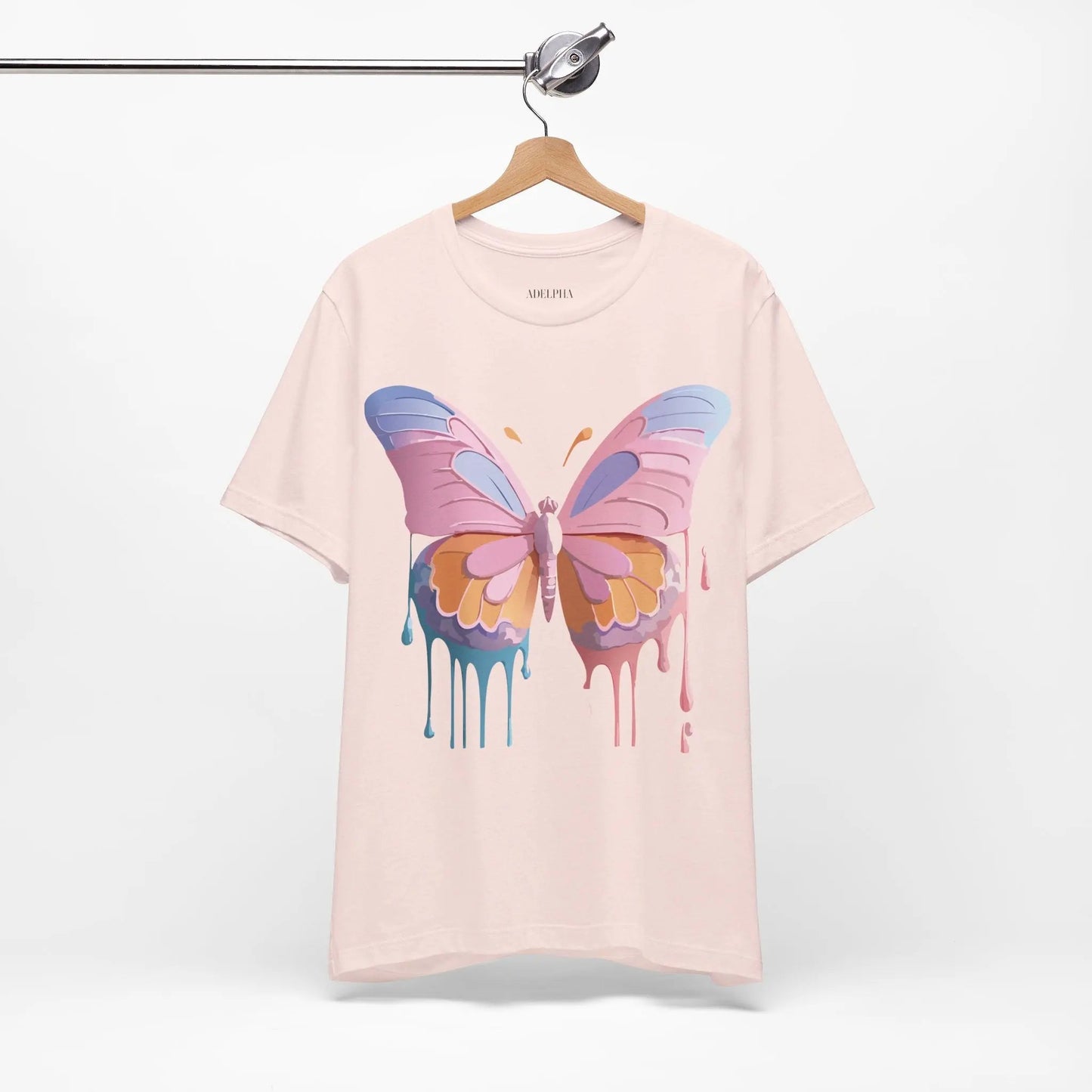 Butterfly Graphic Unisex 100 Cotton Lightweight Vintage Design Jersey Tee 103