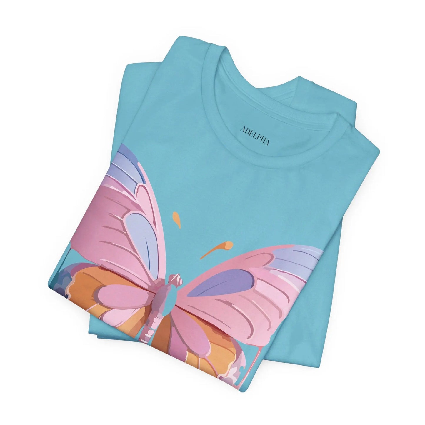Butterfly Graphic Unisex 100 Cotton Lightweight Vintage Design Jersey Tee 103