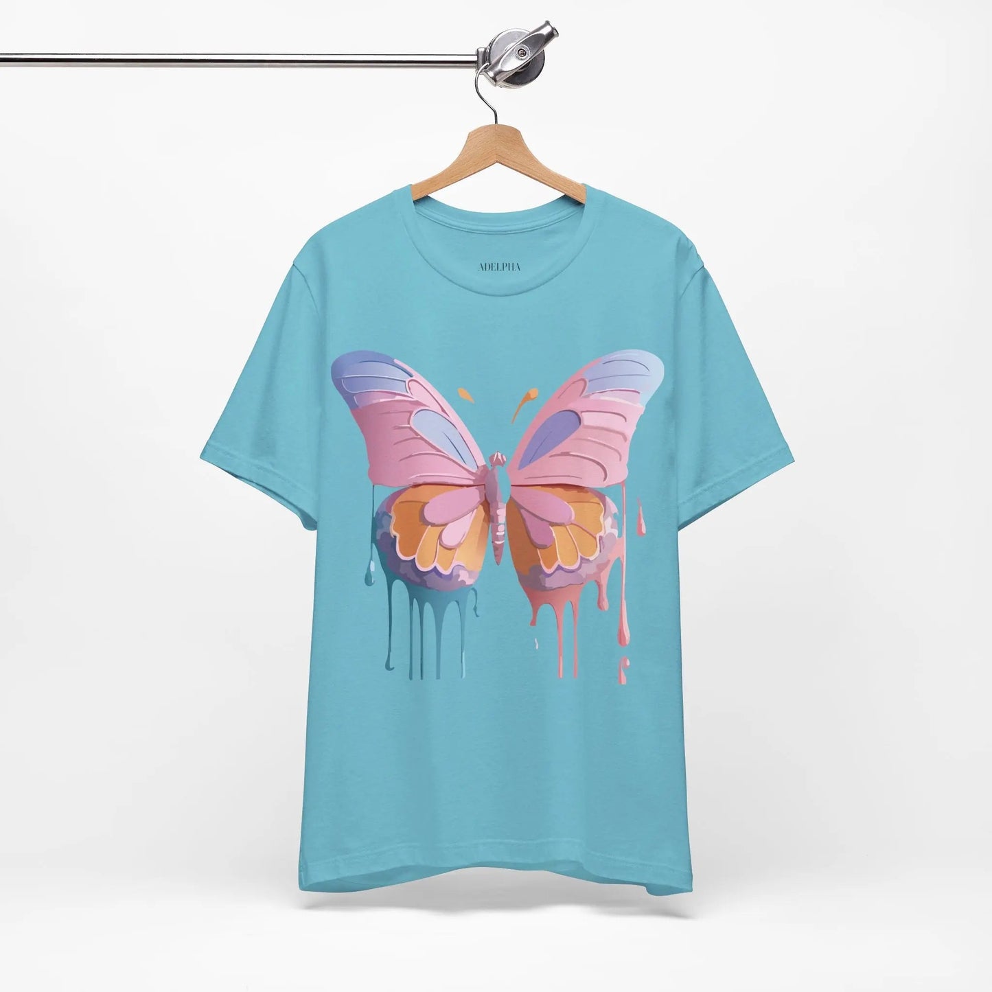Butterfly Graphic Unisex 100 Cotton Lightweight Vintage Design Jersey Tee 103
