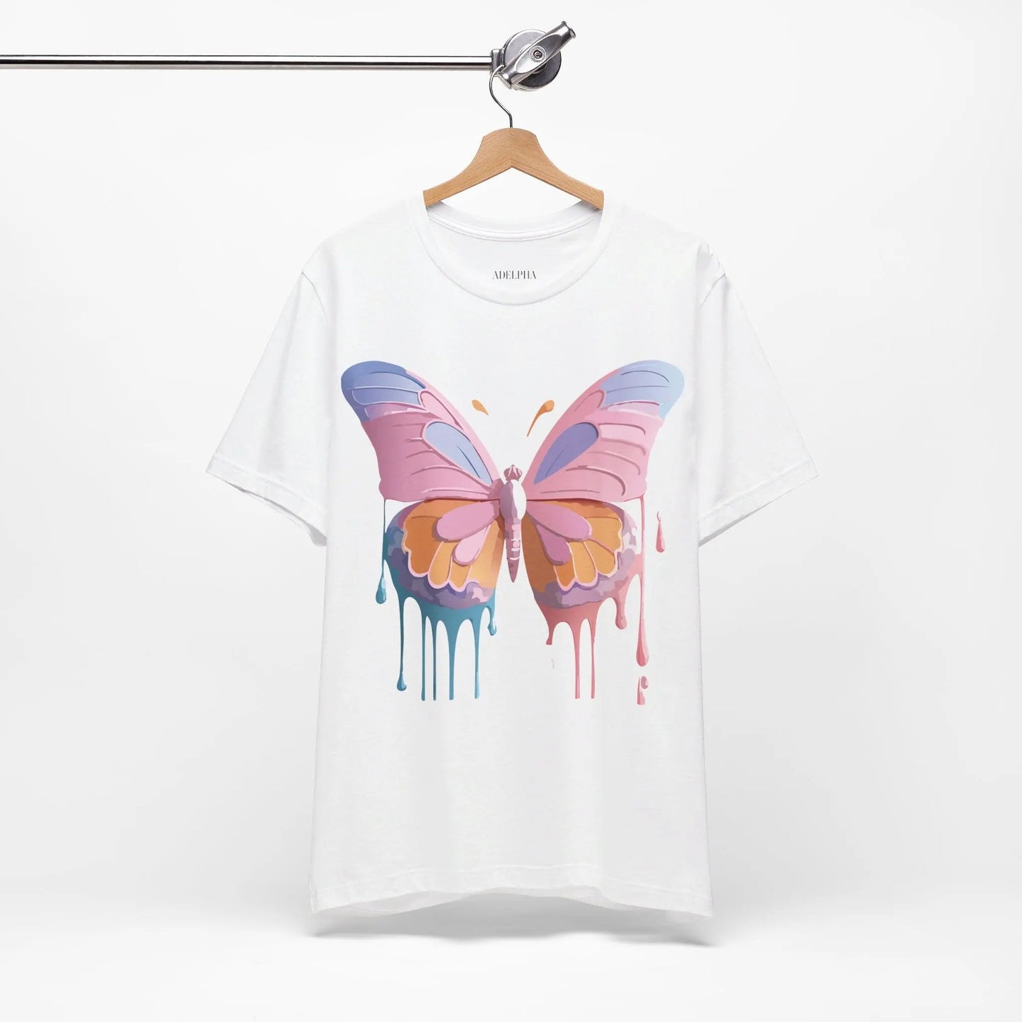 Butterfly Graphic Unisex 100 Cotton Lightweight Vintage Design Jersey Tee 103