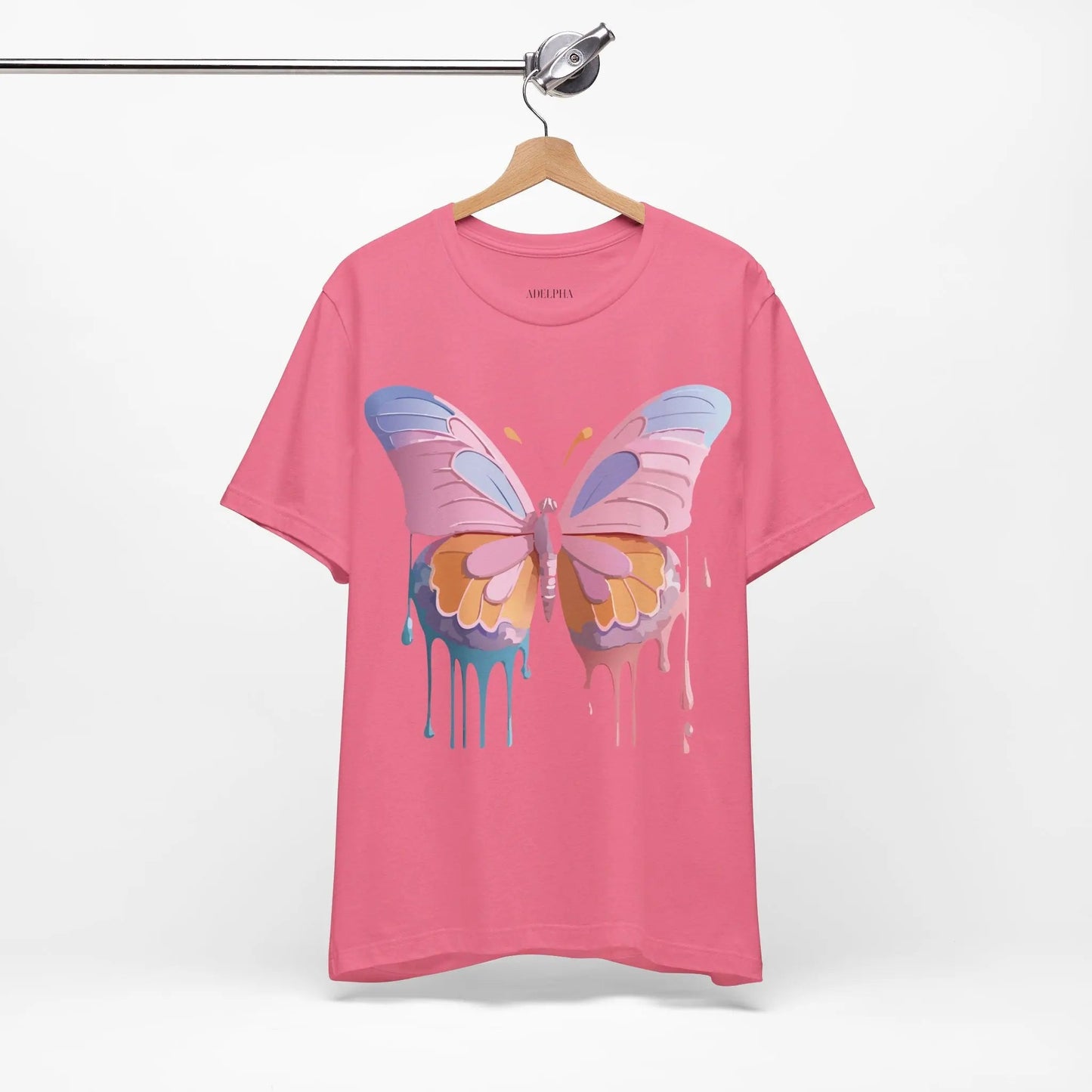 Butterfly Graphic Unisex 100 Cotton Lightweight Vintage Design Jersey Tee 103
