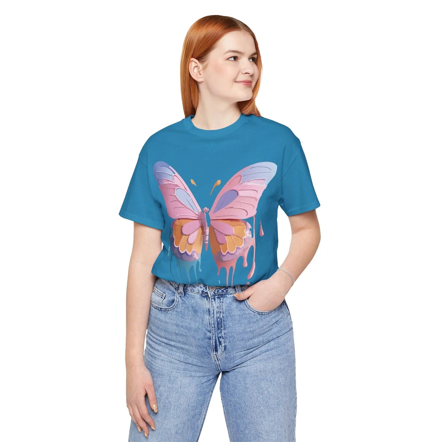 Adelpha Butterfly Graphic Tee Unisex Short Sleeve Shirt For Everyday Style