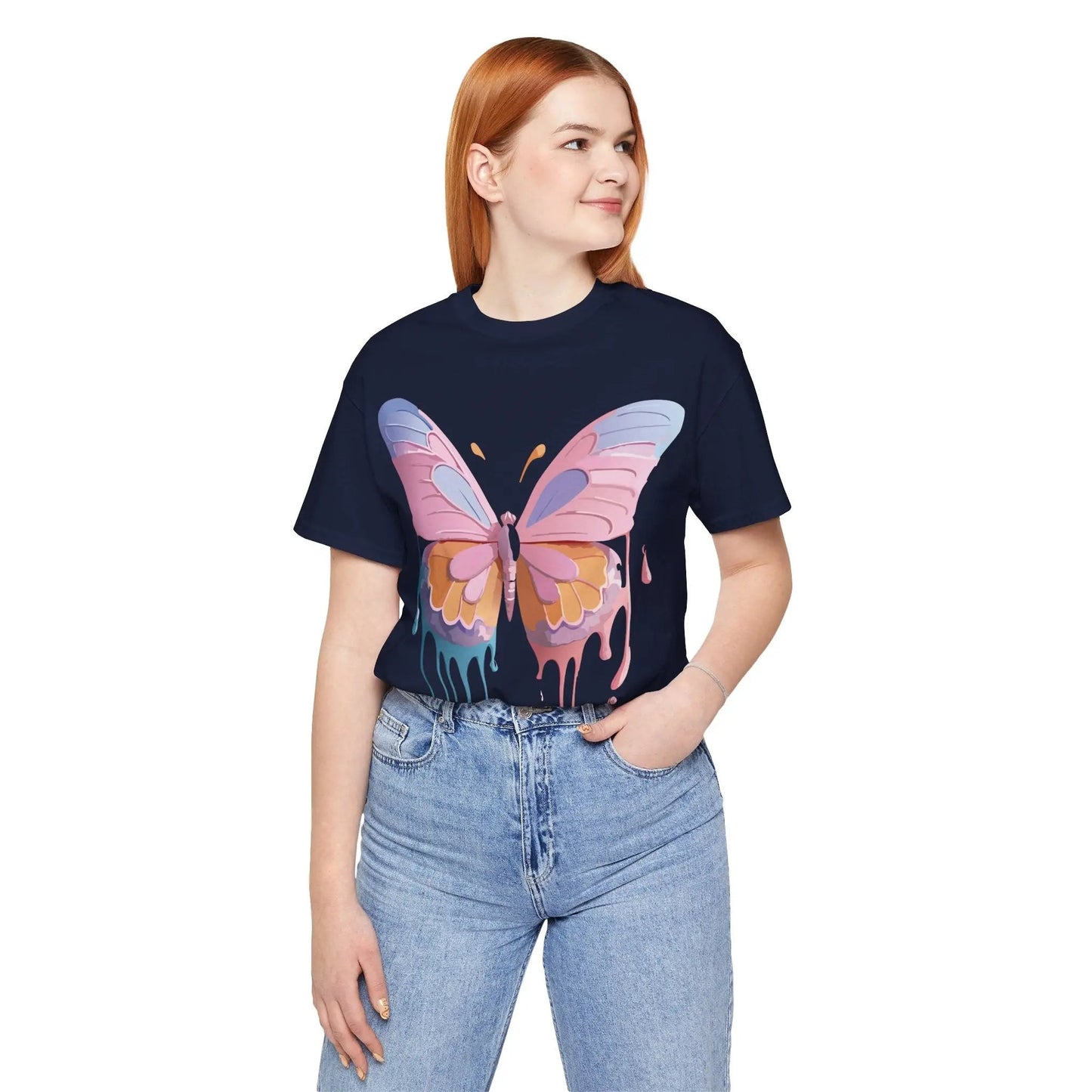 Adelpha Butterfly Graphic Tee Unisex Short Sleeve Shirt For Everyday Style