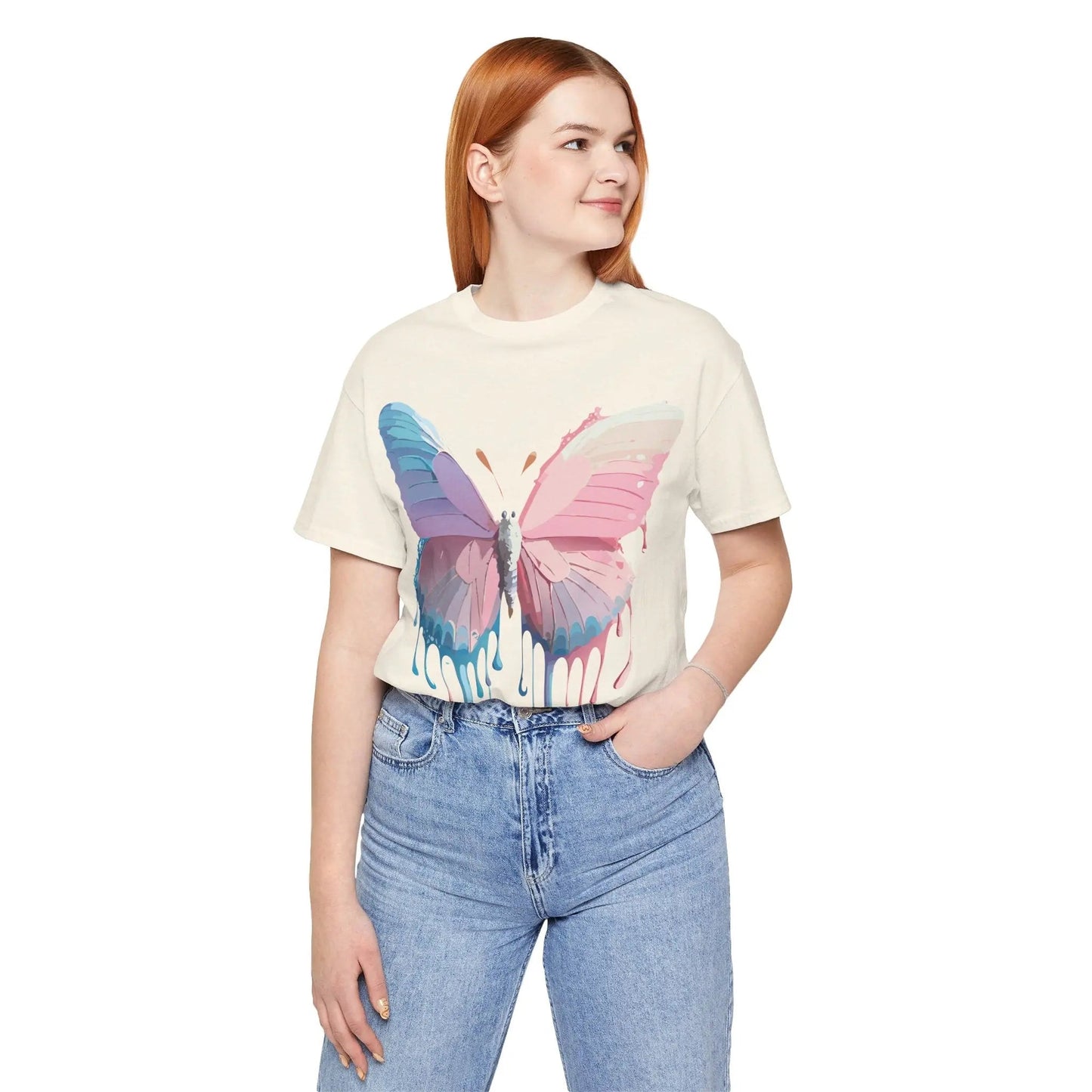 Butterfly Graphic Tee Unisex Vintage Inspired Art Design Adelpha