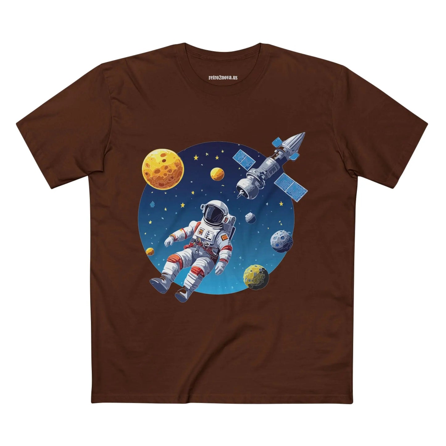 Cosmos Astronaut Shirt Premium Cotton Unisex Tee With Original Retro Art Retro2Nova CS 22