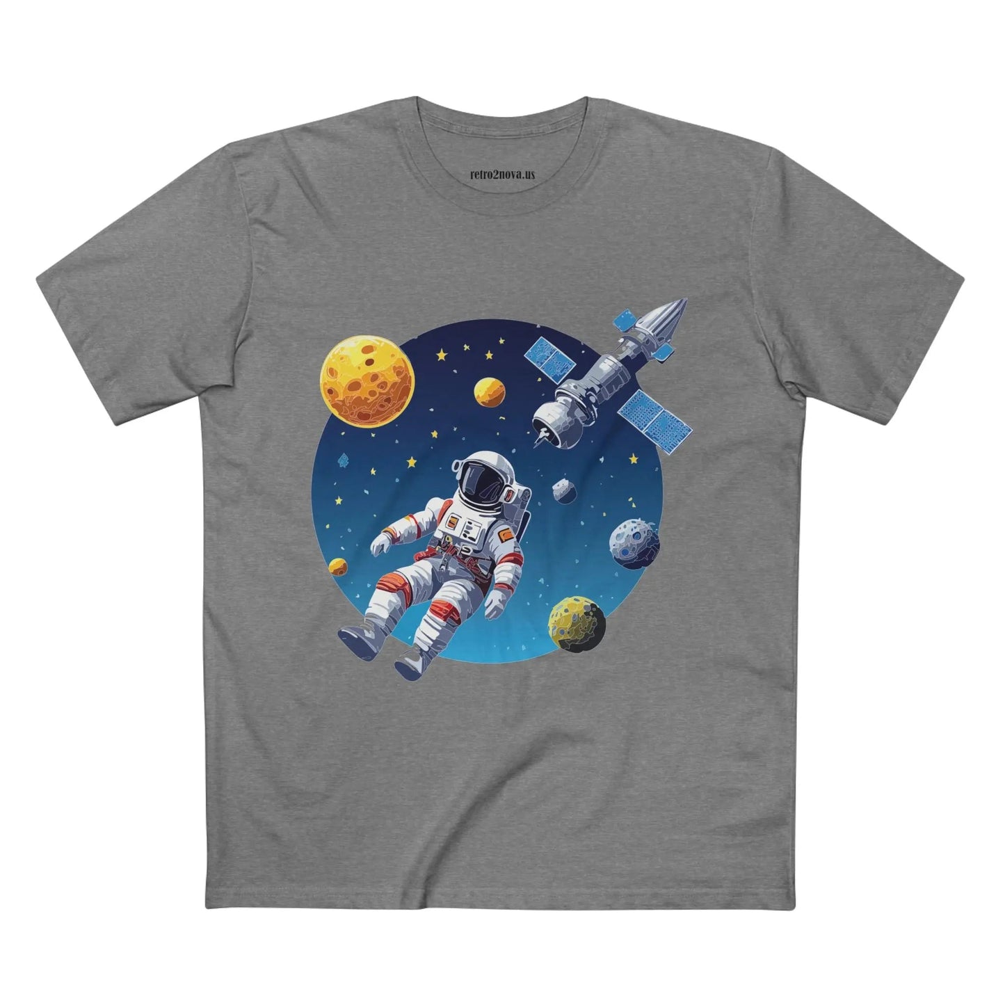 Cosmos Astronaut Shirt Premium Cotton Unisex Tee With Original Retro Art Retro2Nova CS 22