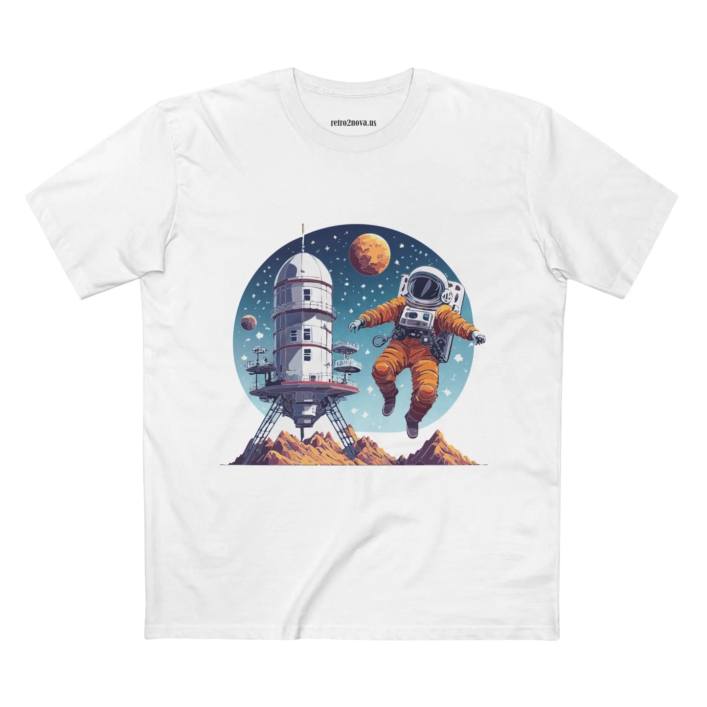 Cosmos Astronaut Shirt Unisex Premium Cotton Tee With Original Space Art Design Collection