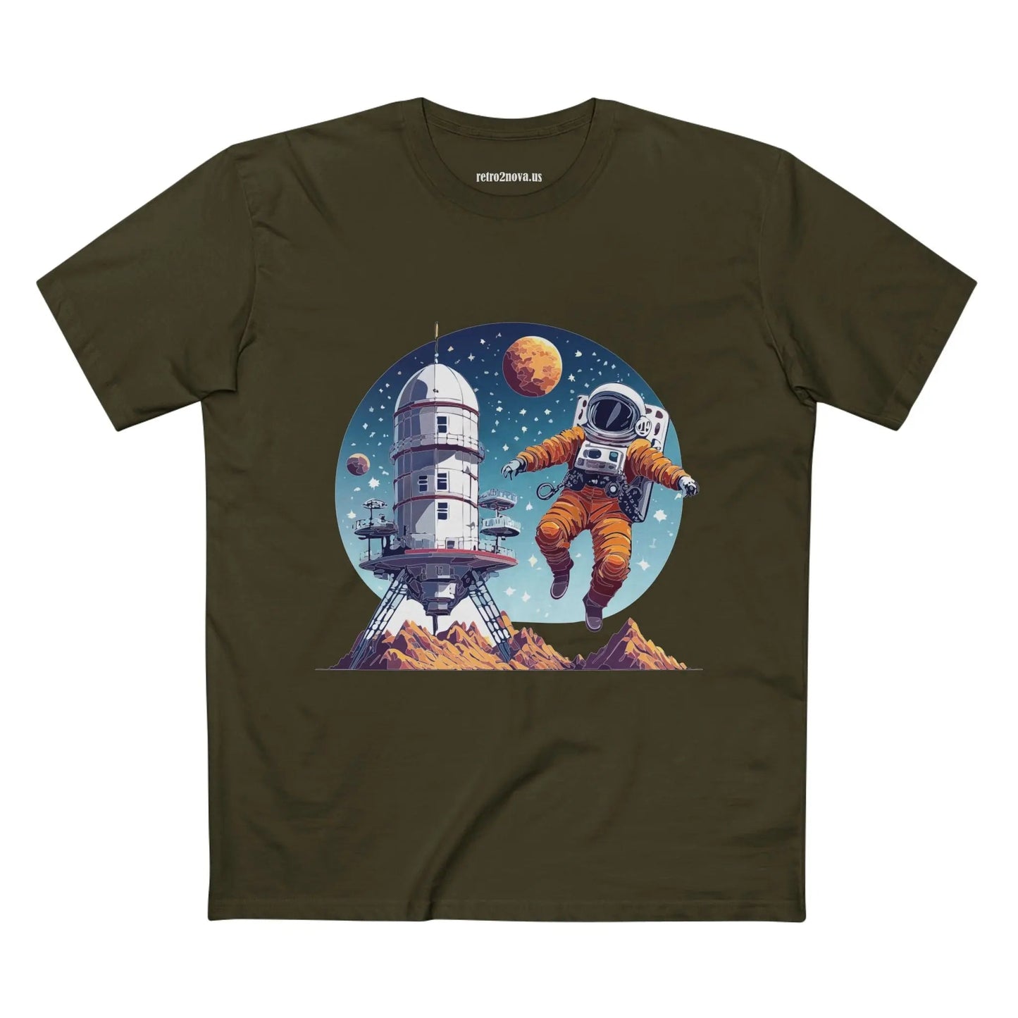 Cosmos Astronaut Shirt Unisex Premium Cotton Tee With Original Space Art Design Collection