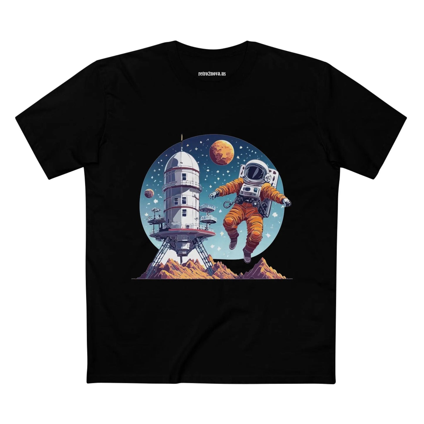 Cosmos Astronaut Shirt Unisex Premium Cotton Tee With Original Space Art Design Collection